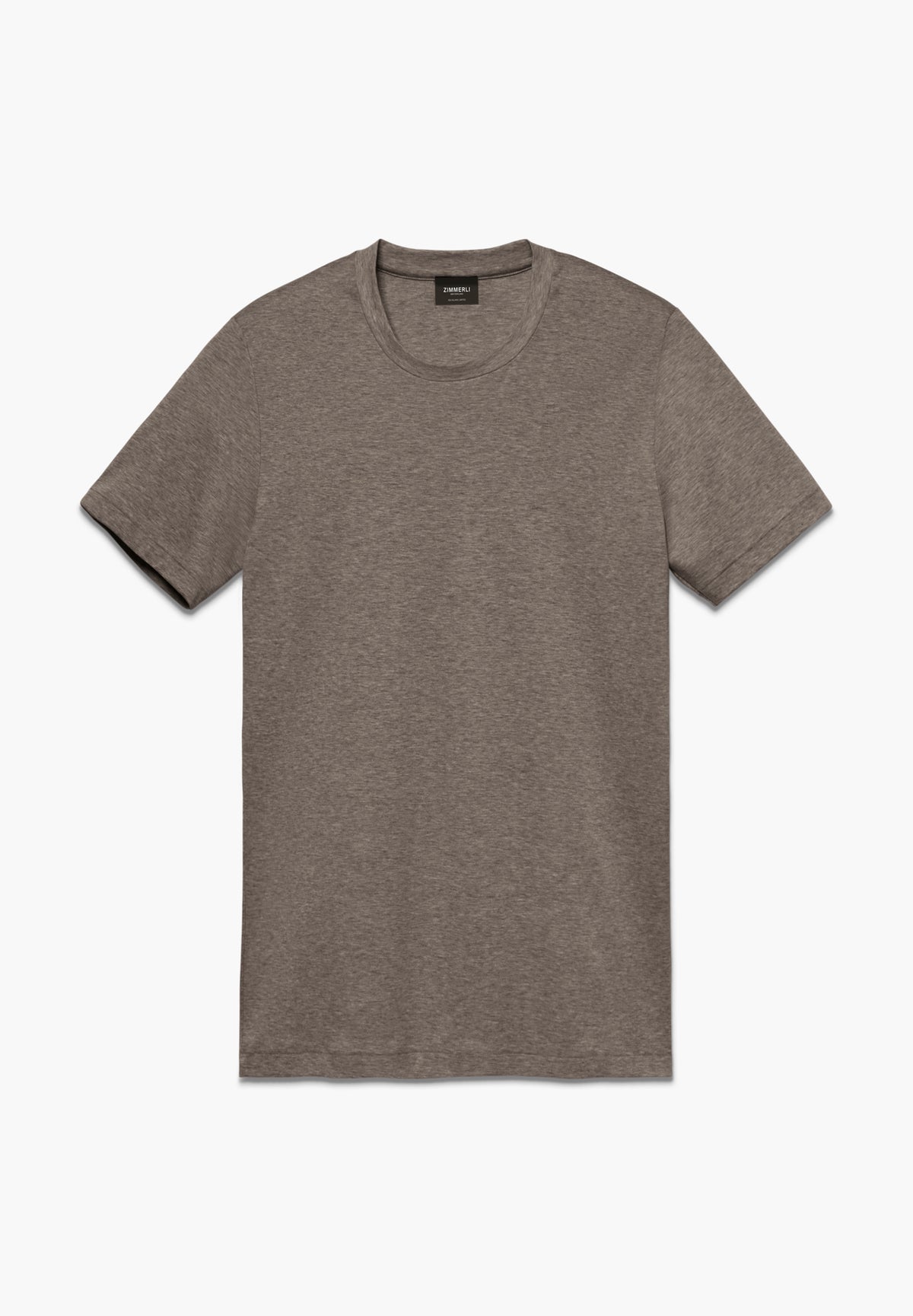 Sea Island Limited | T-shirt à manches courtes, col rond, Regular Fit - brown mélange