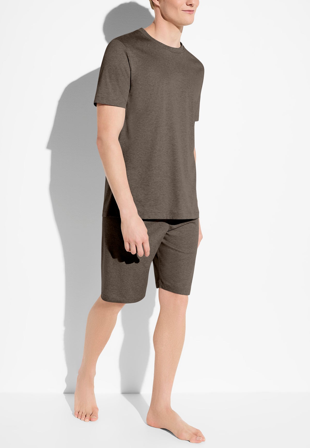 Sea Island Limited | Pyjama kurz - brown mélange
