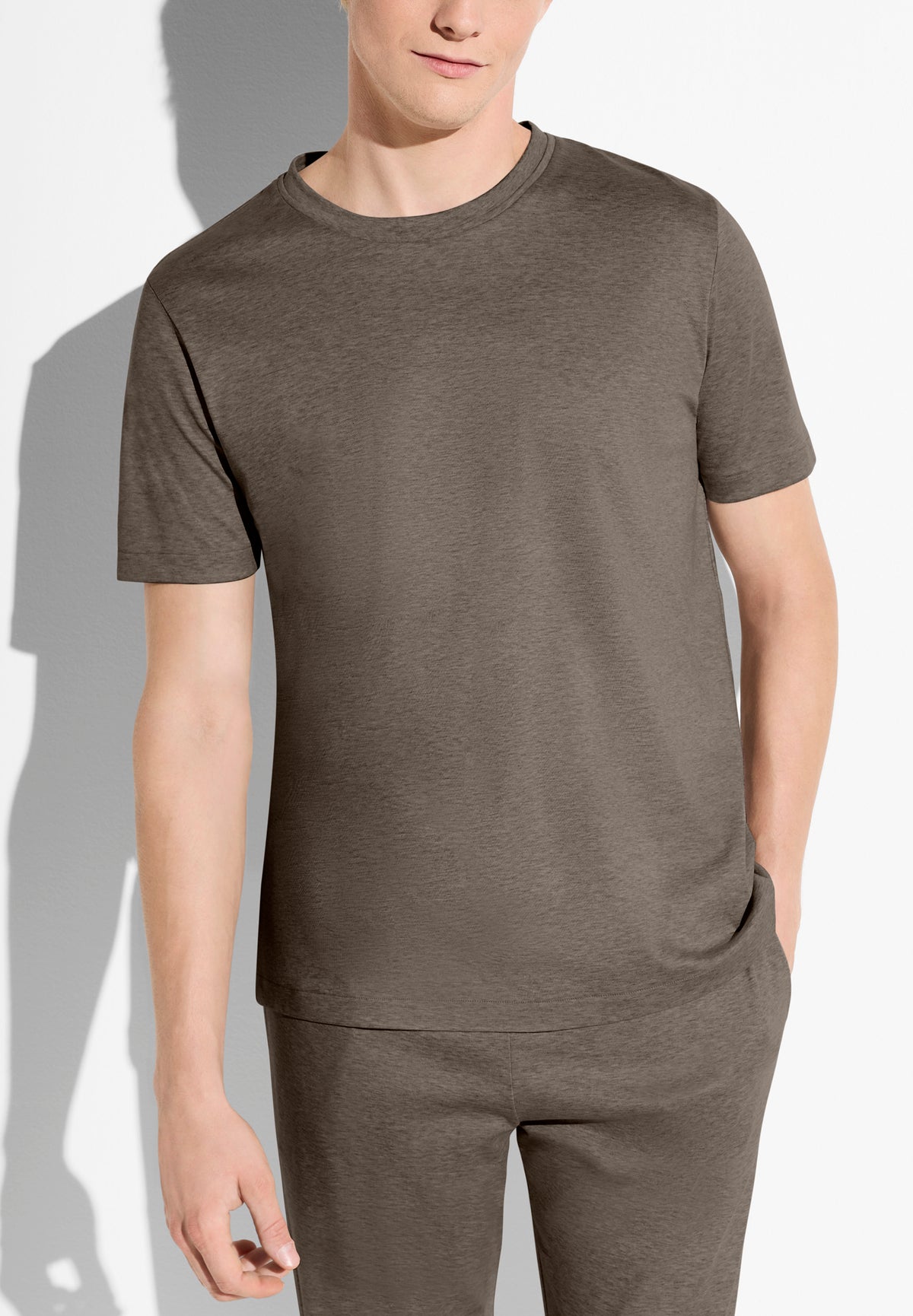 Sea Island Limited | T-Shirt kurzarm, Relaxed Fit - brown mélange