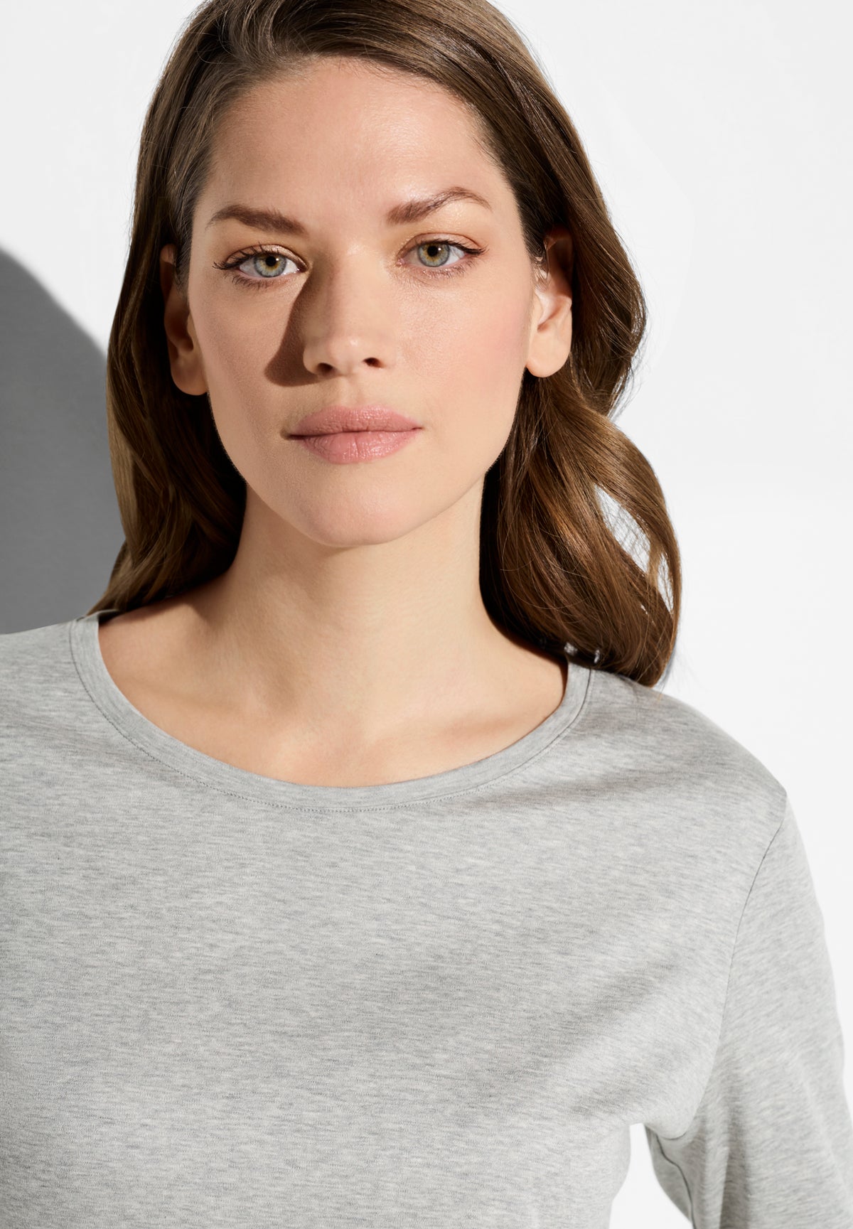 Sea Island Limited | T-Shirt langarm - grey mélange