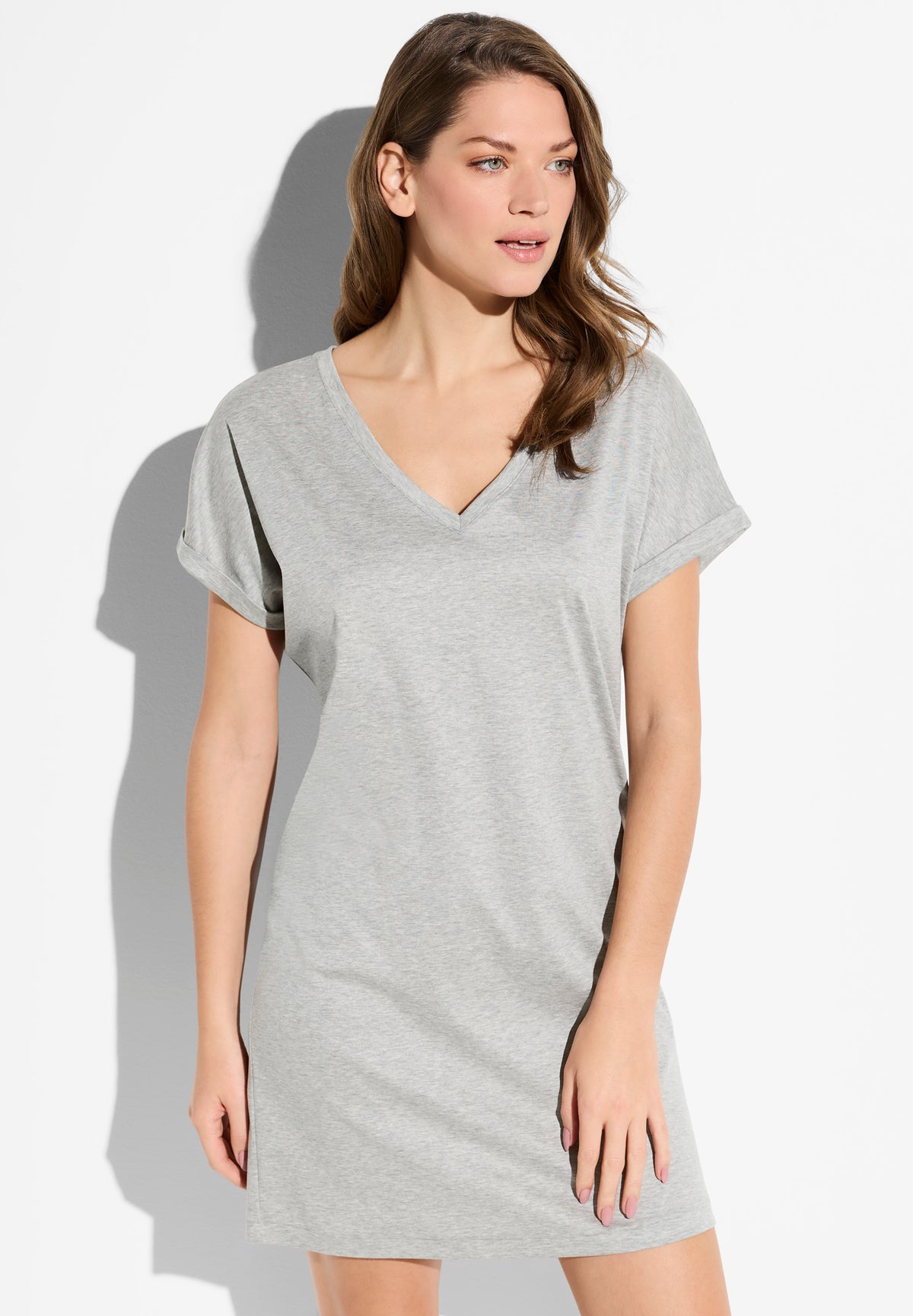 Sea Island Limited | Kurzes Kleid kurzarm - grey mélange