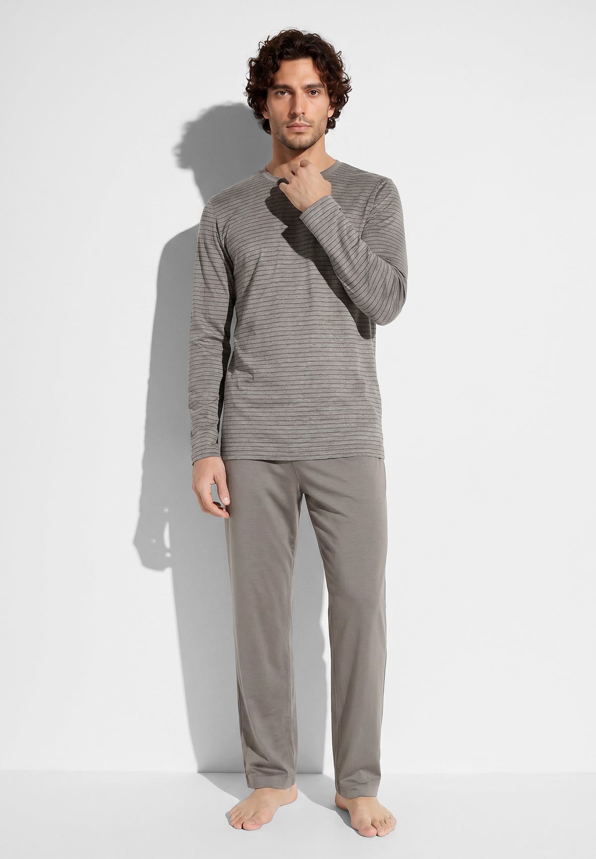 Filodiscozia Stripes | Pyjama lang - walnut stripes