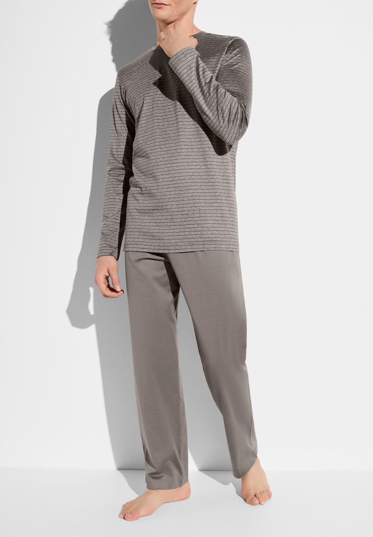 Filodiscozia Stripes | Pyjama long - walnut stripes