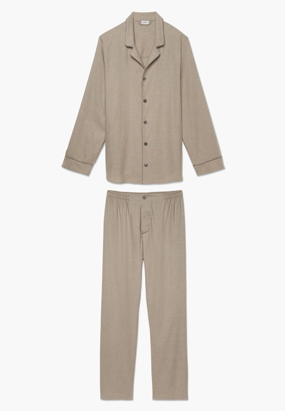 Flannel Merino Blend | Pyjama lang - brown check