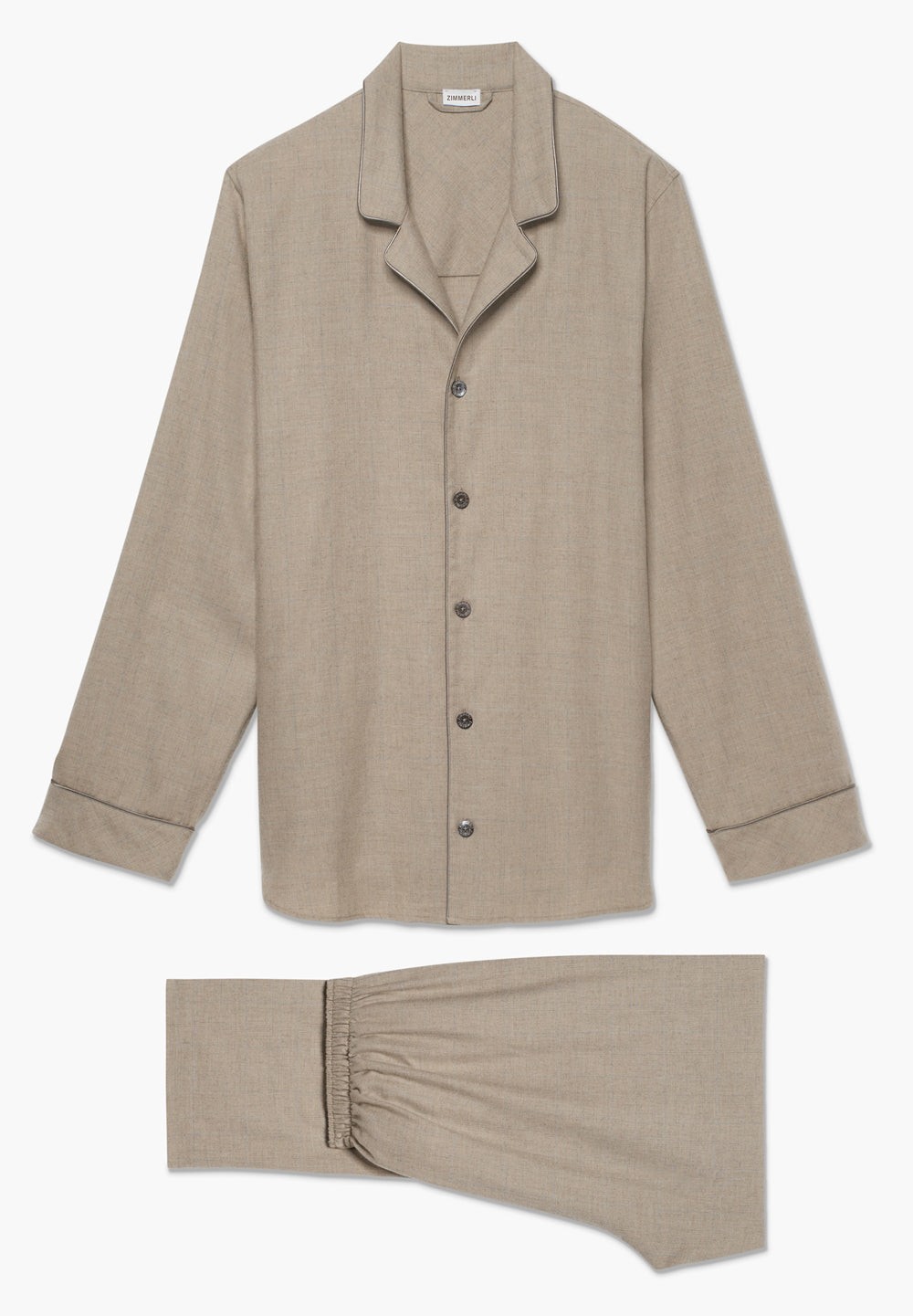 Flannel Merino Blend | Pyjama lang - brown check