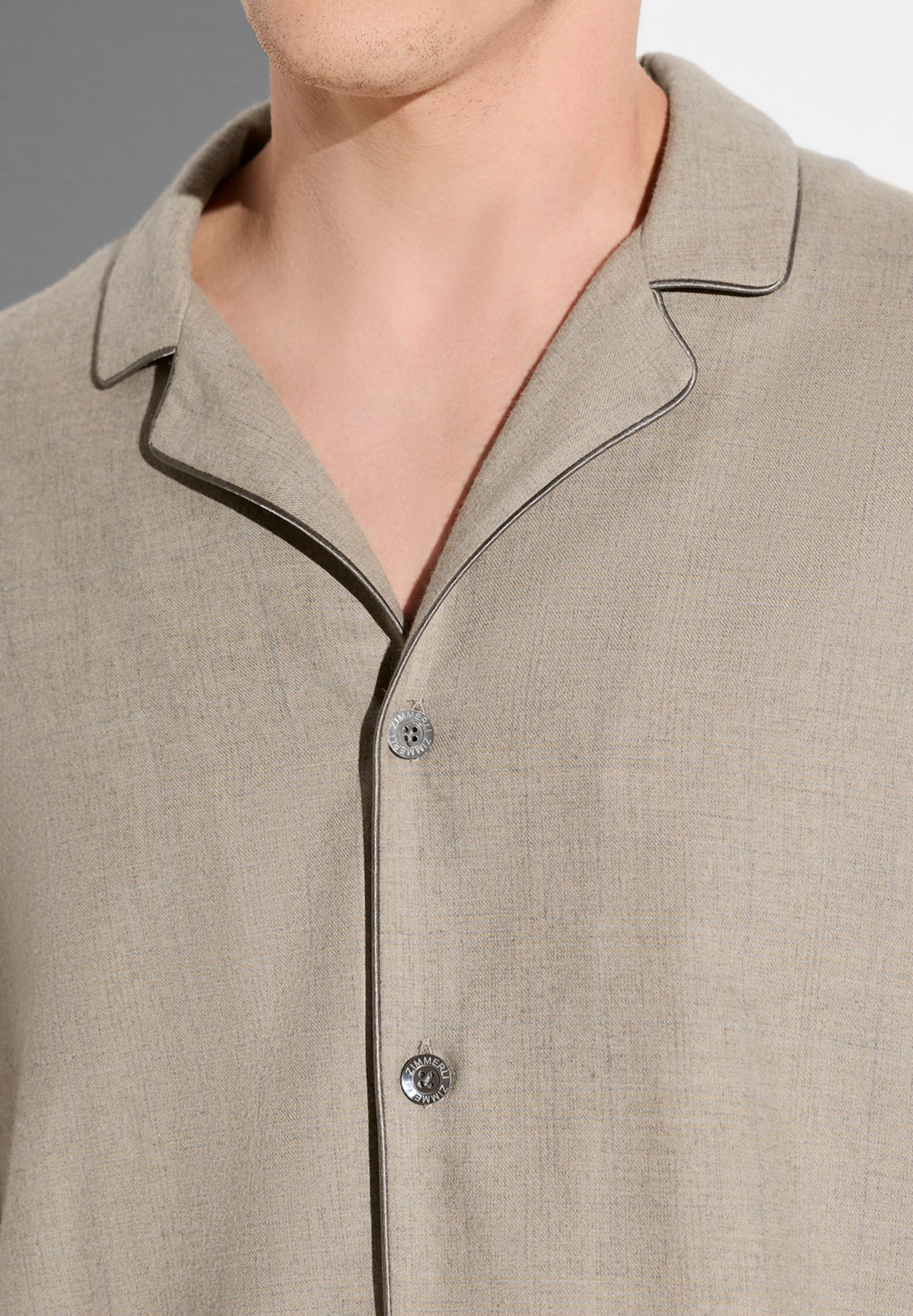 Flannel Merino Blend | Pyjama lang - brown check
