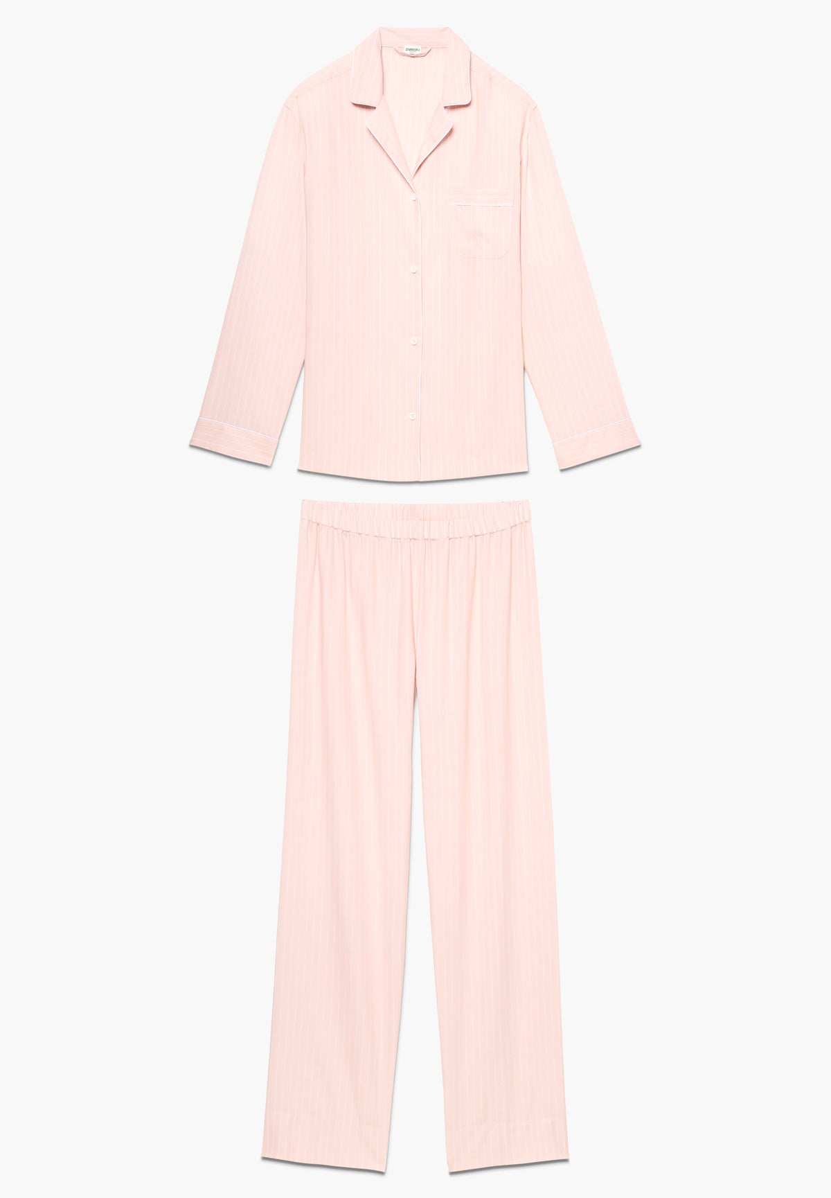 Sustainable Luxury Stripes | Pyjama lang - pink stripes