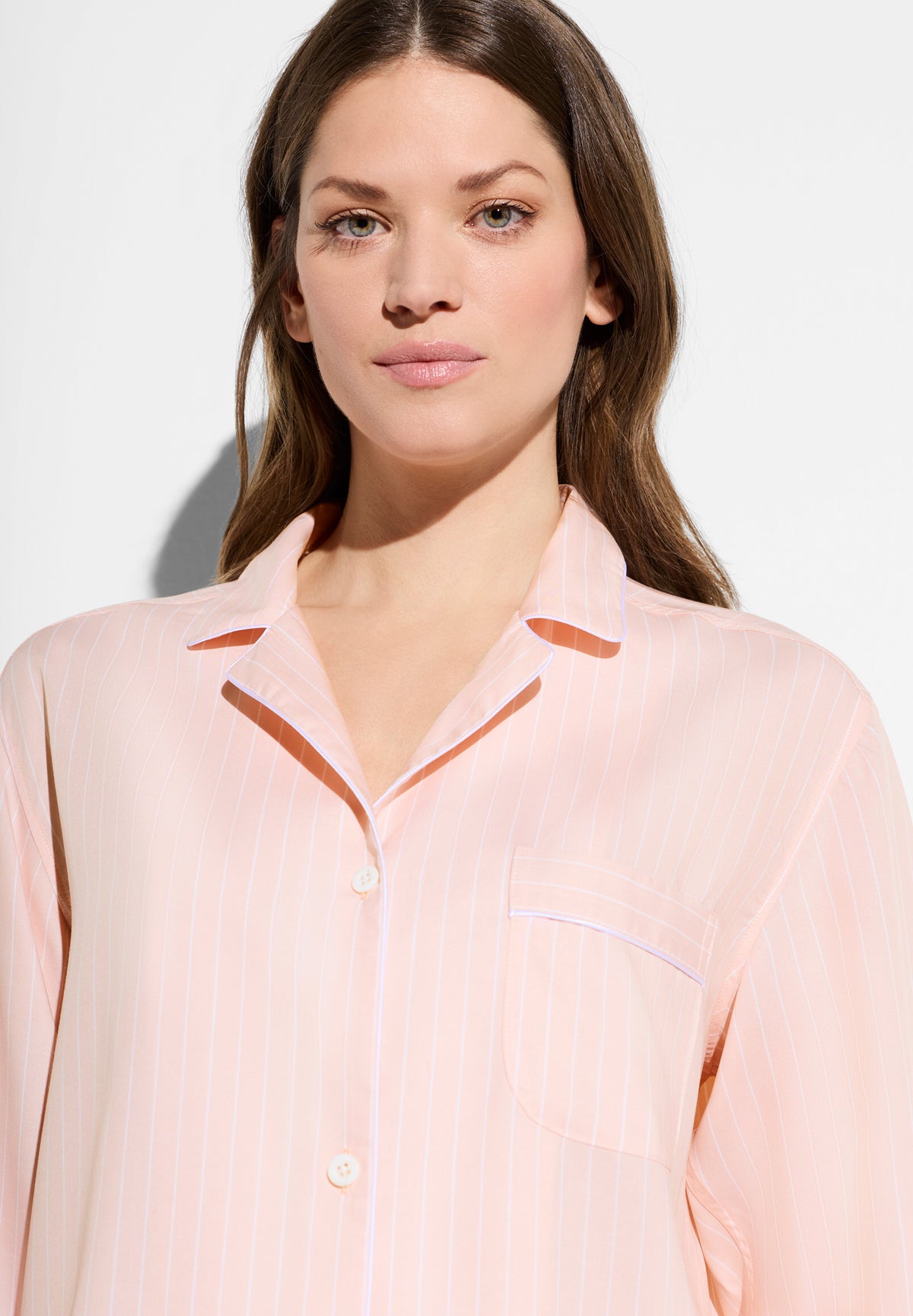 Sustainable Luxury Stripes | Pyjama lang - pink stripes