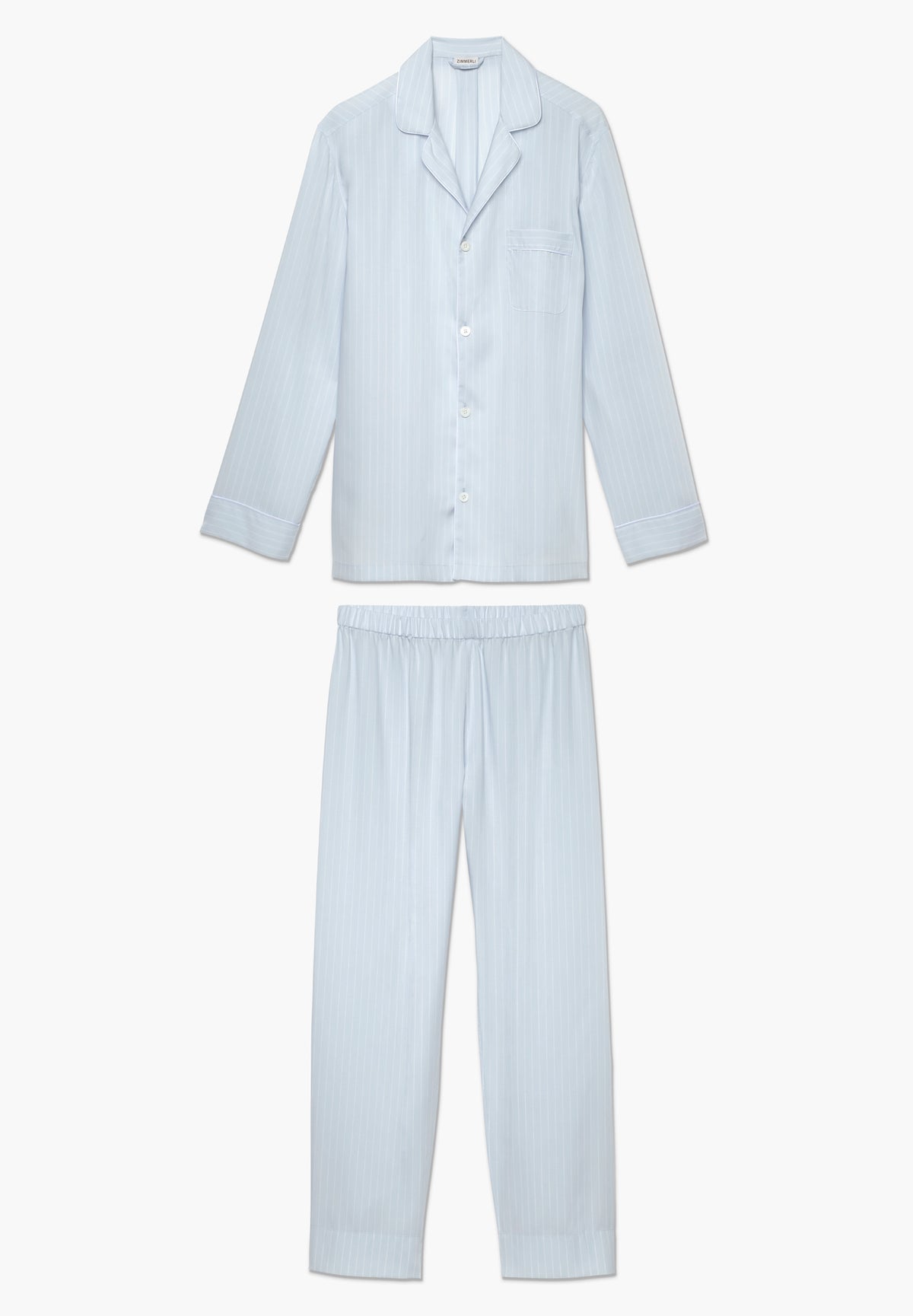 Sustainable Luxury Stripes | Pyjama lang - blue stripes