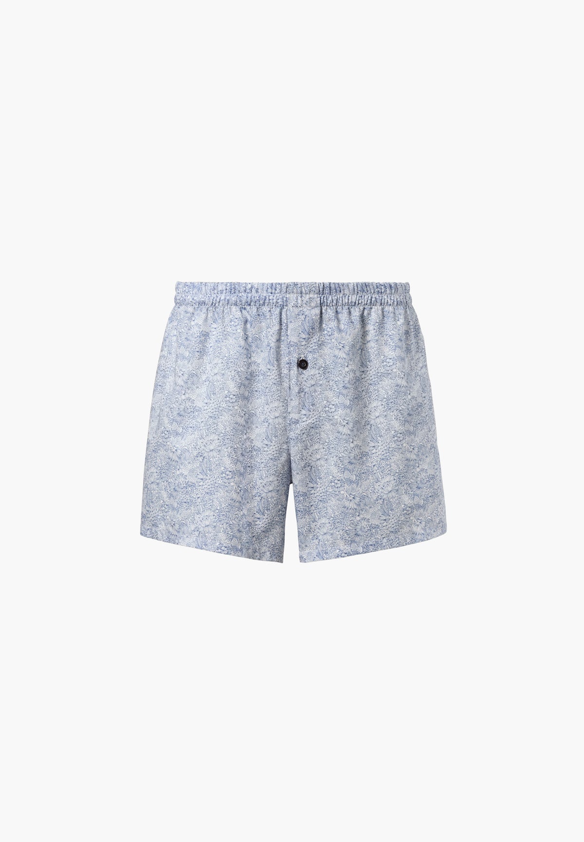 Cotton Sateen Print | Boxer Shorts, Modern Fit mit verkürztem Bein - stenciled florals