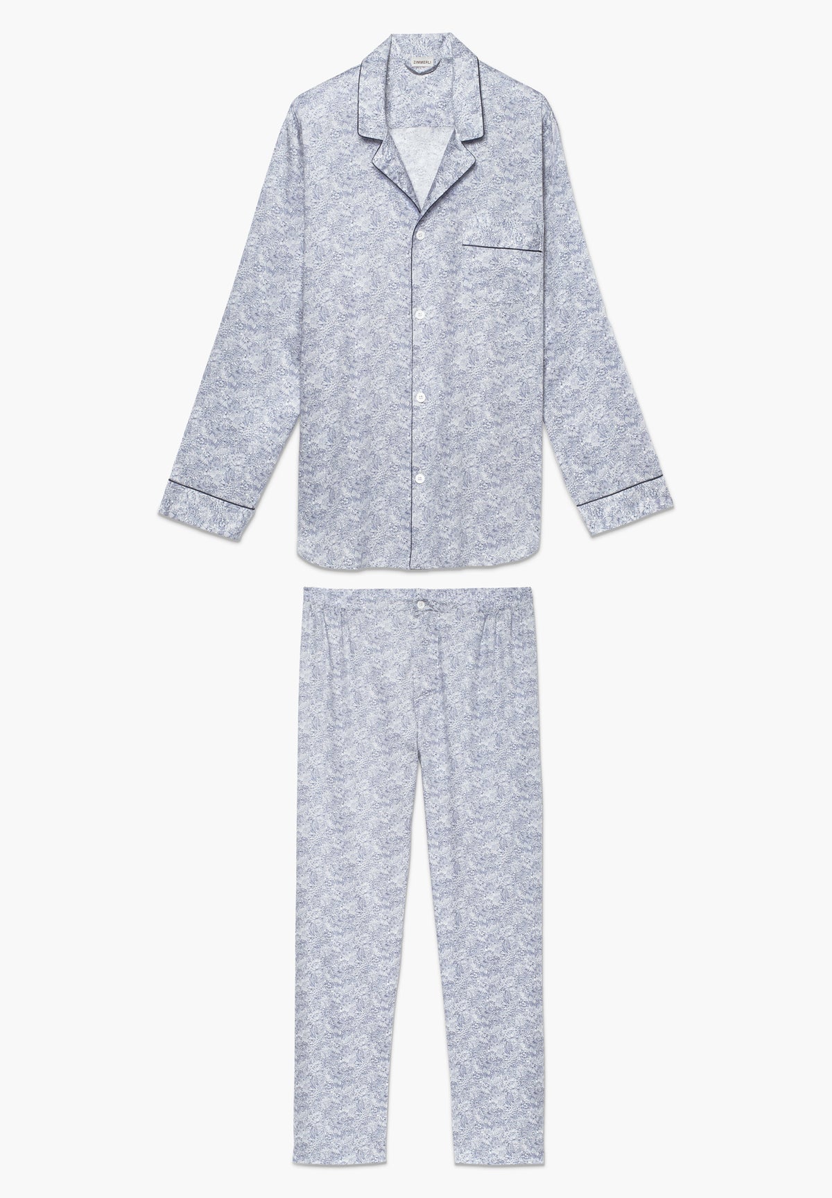 Cotton Sateen Print | Pyjama lang - stenciled florals
