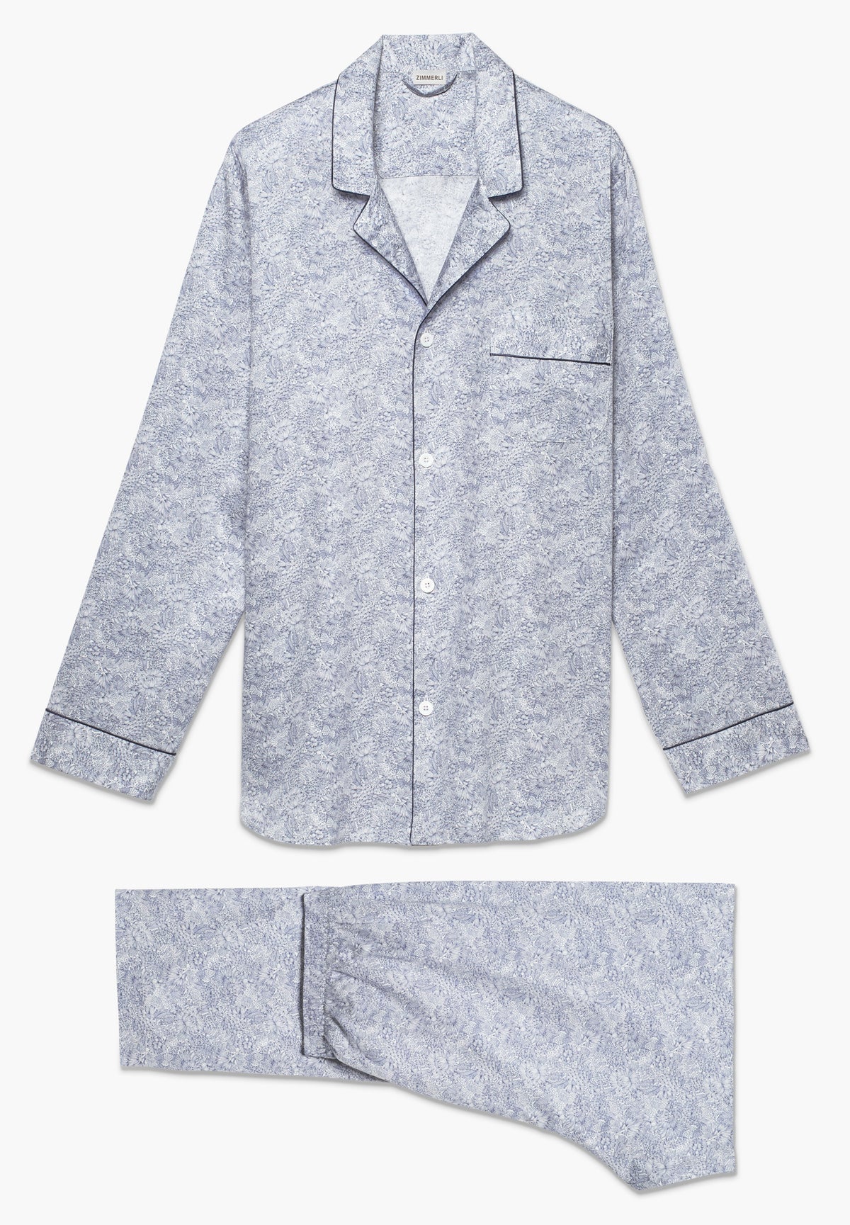 Cotton Sateen Print | Pyjama lang - stenciled florals