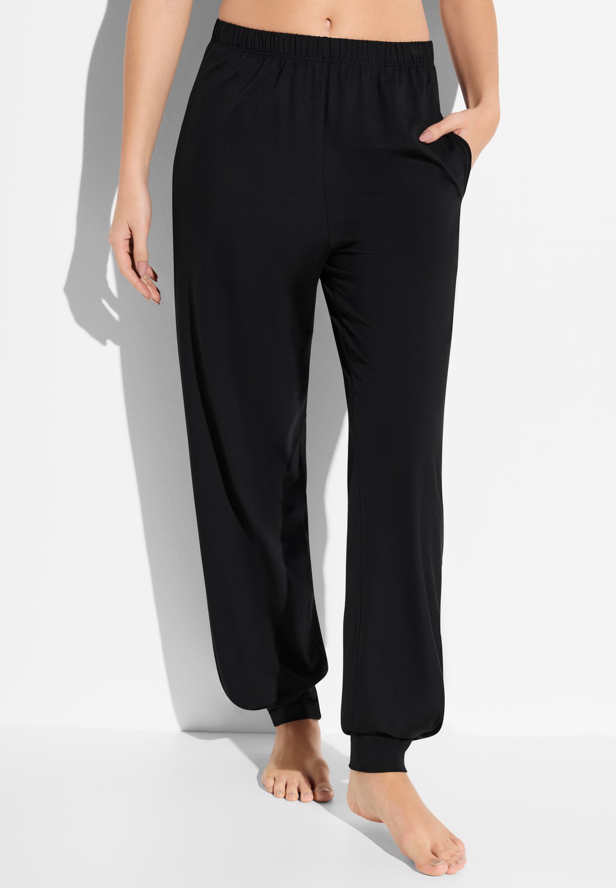 Pureness | Hose lang aus Modal - schwarz