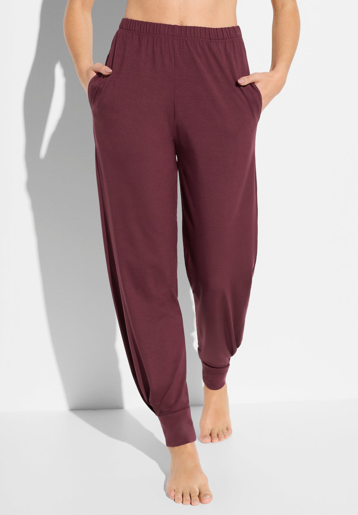 Pureness | Hose lang aus Modal - ruby wine