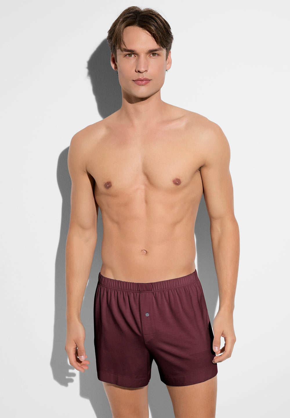 Pureness | Boxer Shorts aus Modal, mit Eingriff - ruby wine