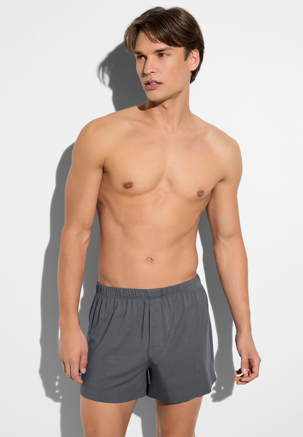 Pureness | Boxer Shorts aus Modal, mit Eingriff - navy