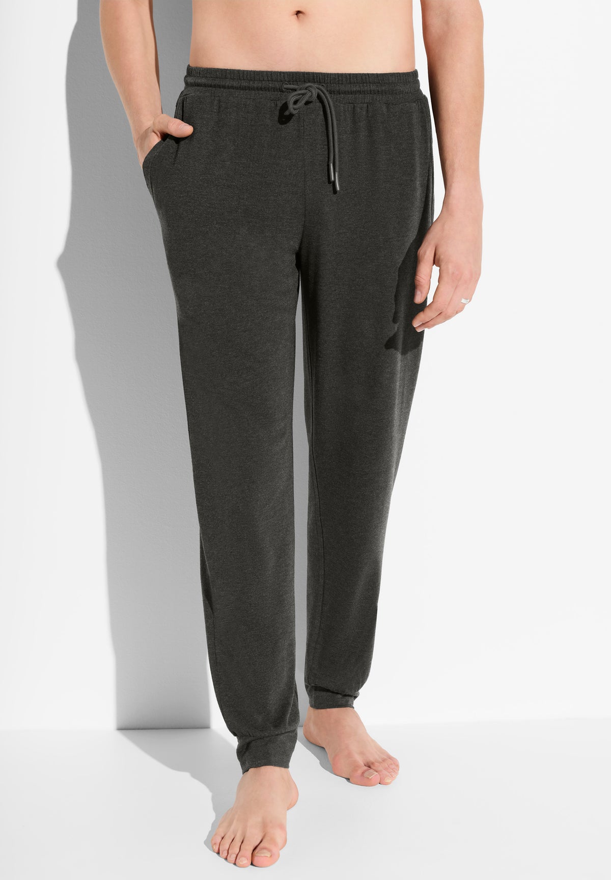 Soft Lounge | Hose lang - dark grey mélange