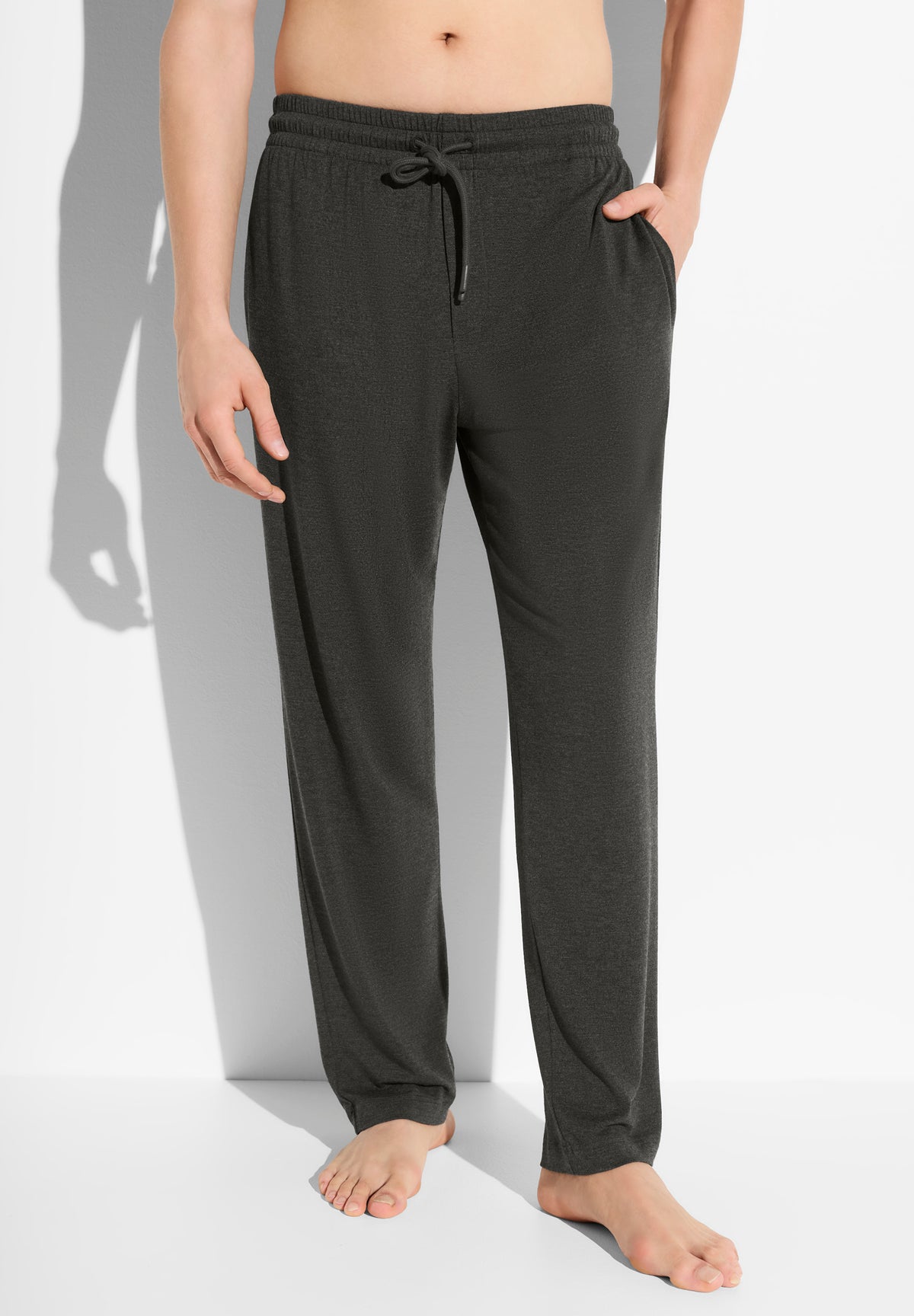Soft Lounge | Hose lang - dark grey mélange