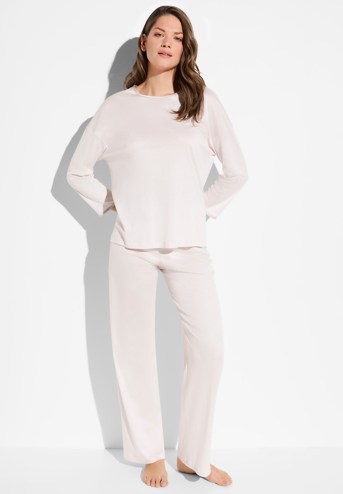 Silk Dreams | Pyjama lang - light rose