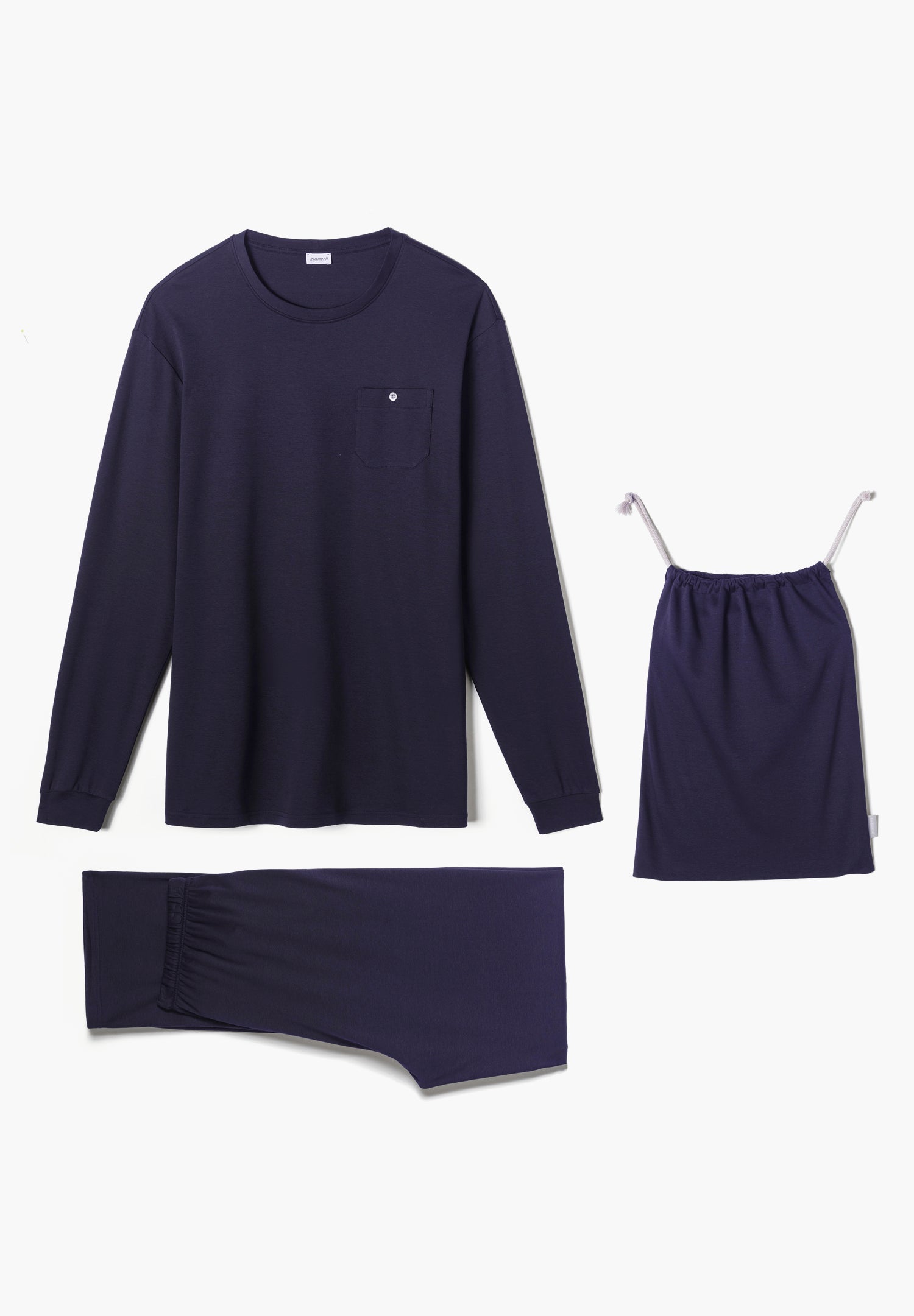 Traveler set long sleeve - navy - ZIMMERLI SWITZERLAND