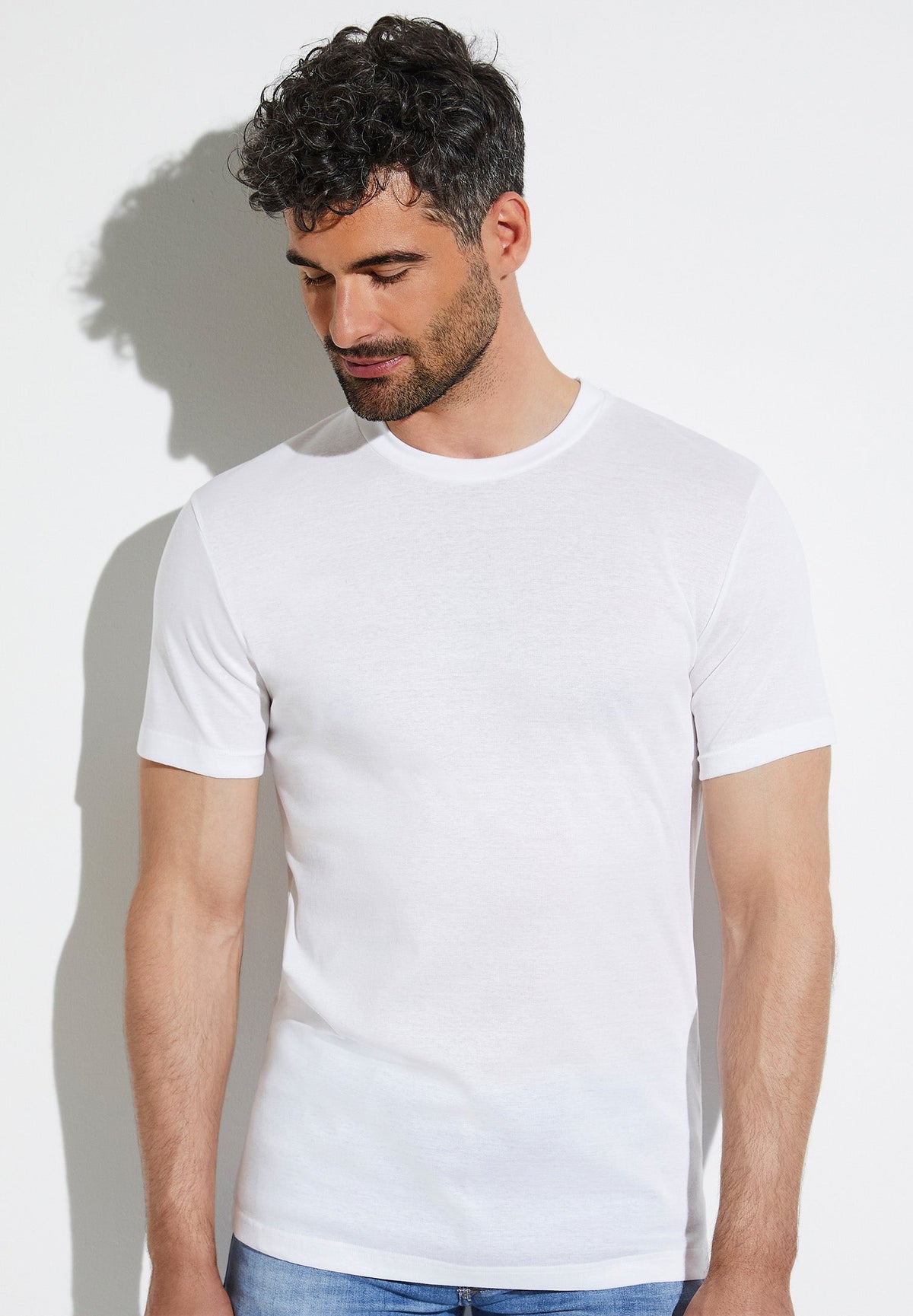 Business Class | T-Shirt kurzarm - white