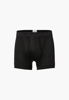 Business Class | Boxer Brief, open fly - black - ZIMMERLI SWITZERLAND