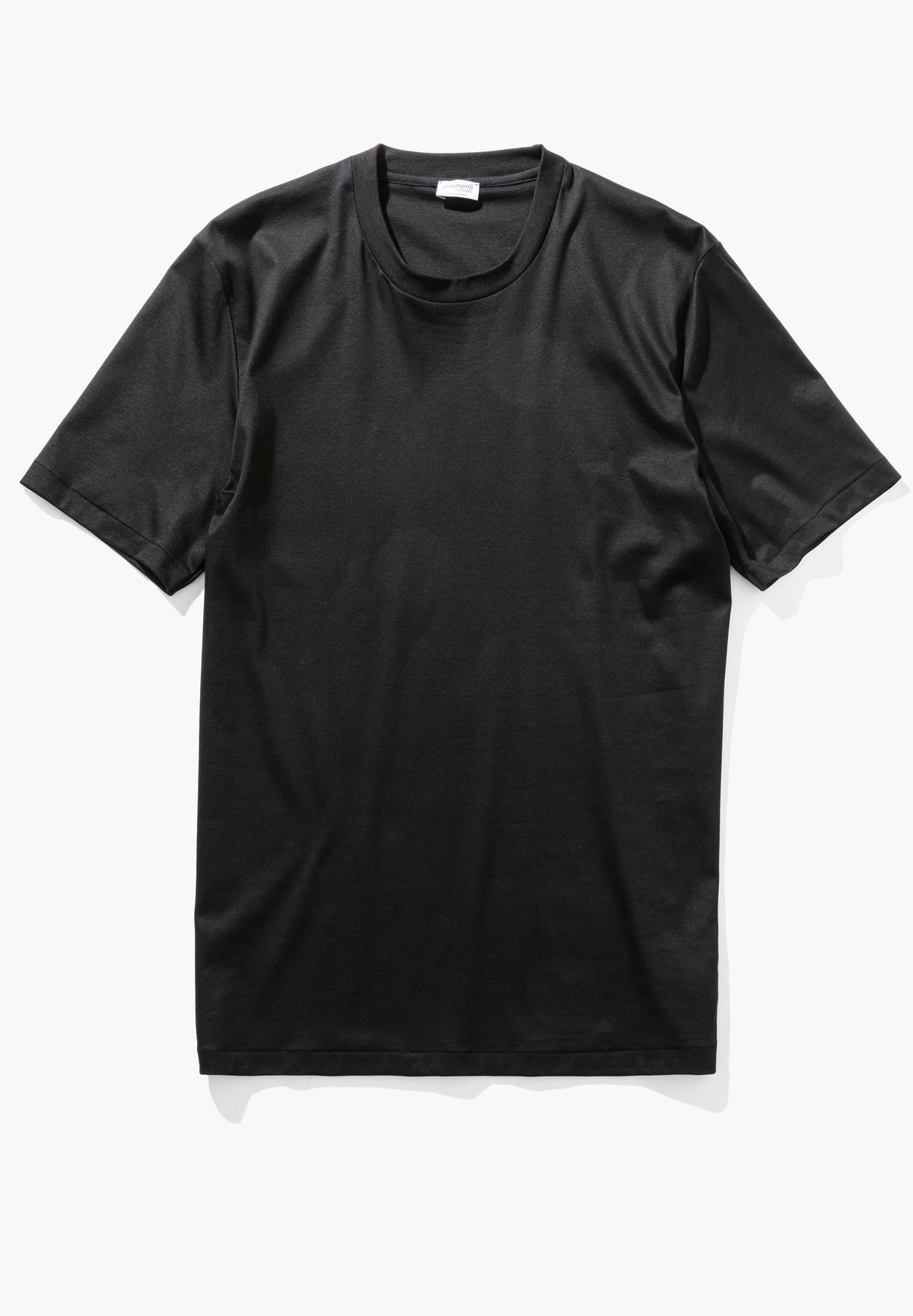 Sea Island EU | T-shirt manches courtes, col rond, coupe regular - noir