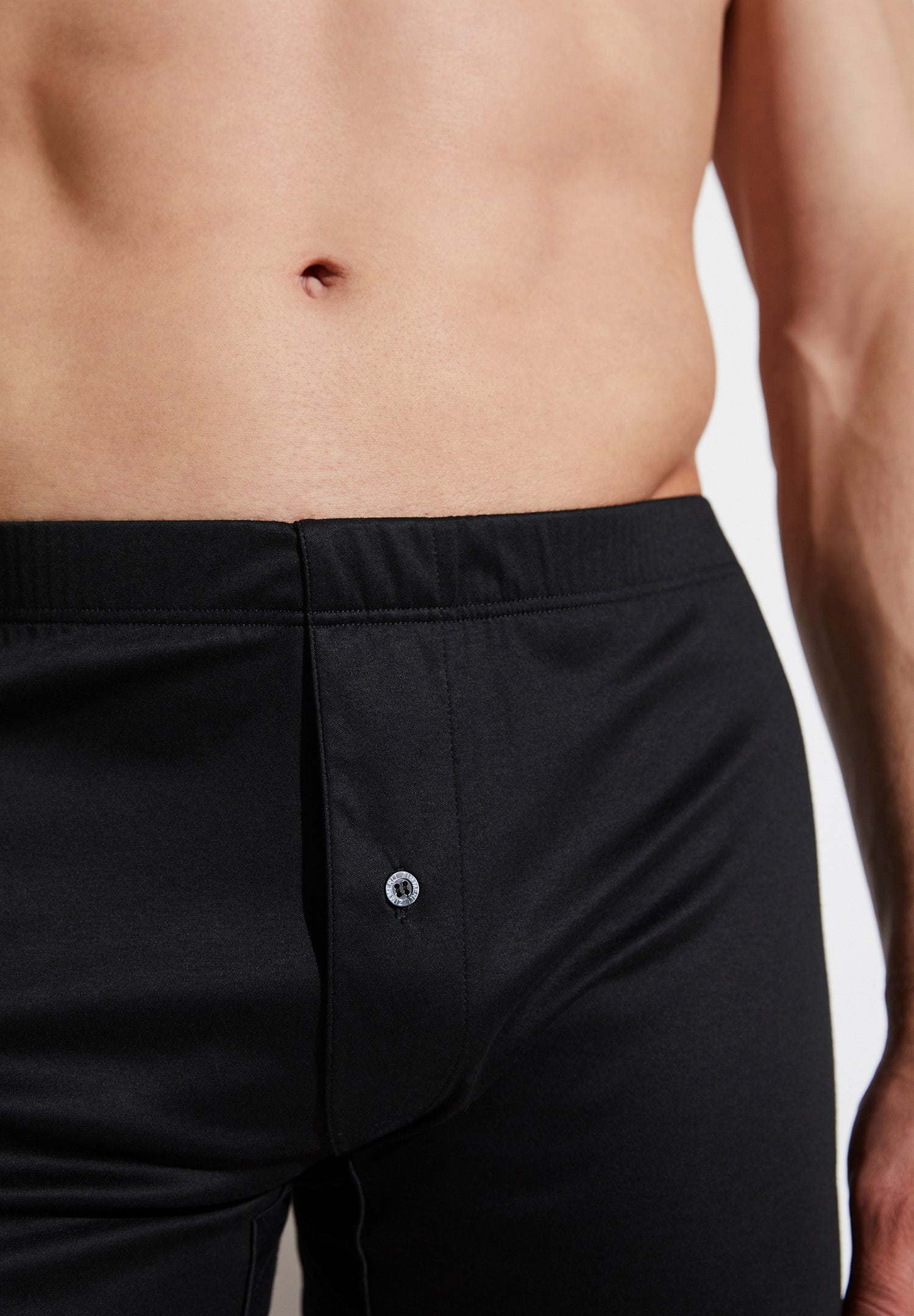 Sea Island | Boxer Shorts, open fly - black - Zimmerli of Switzerland