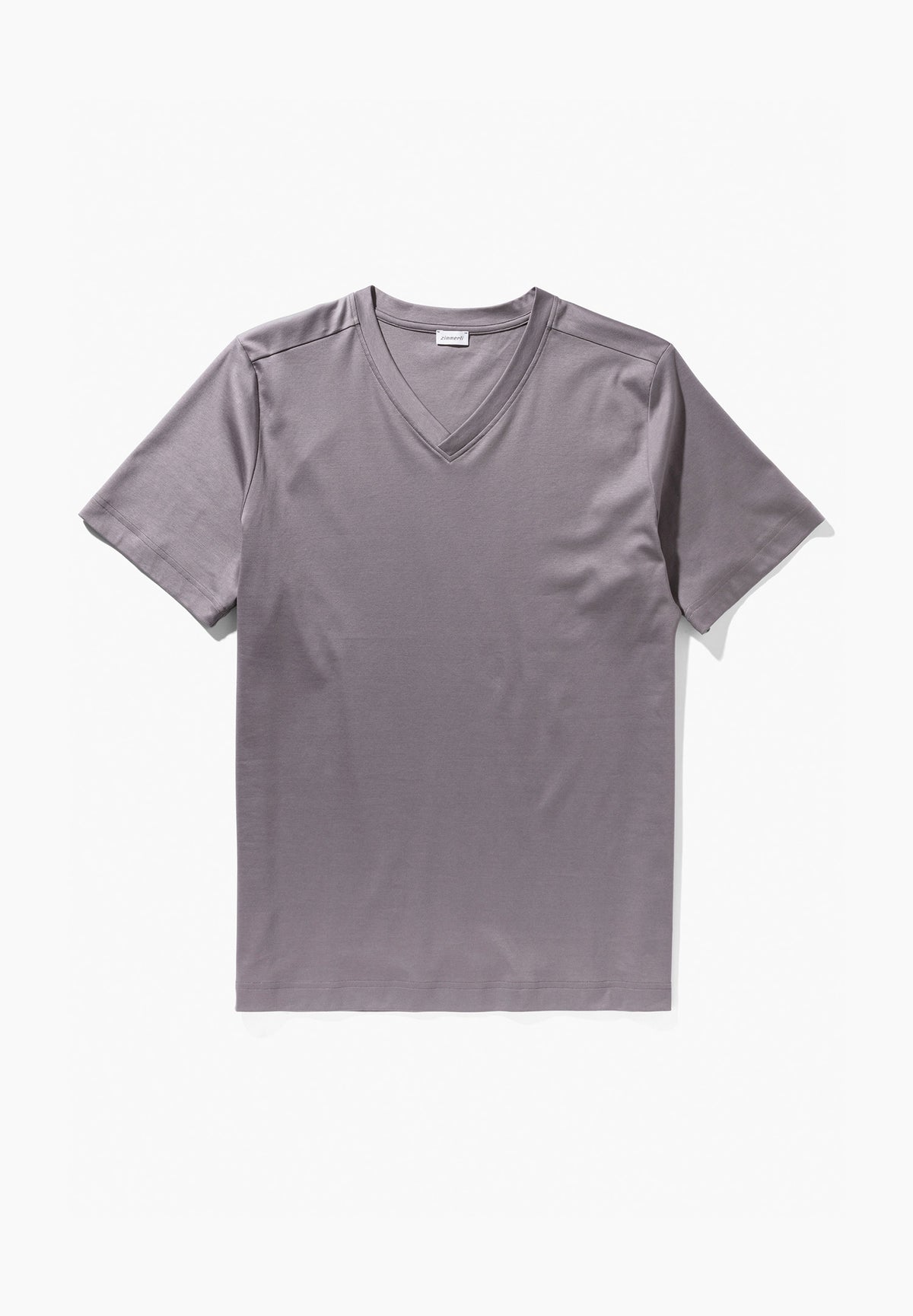 Supreme Green Cotton | T-Shirt à manches courtes col en V - grey