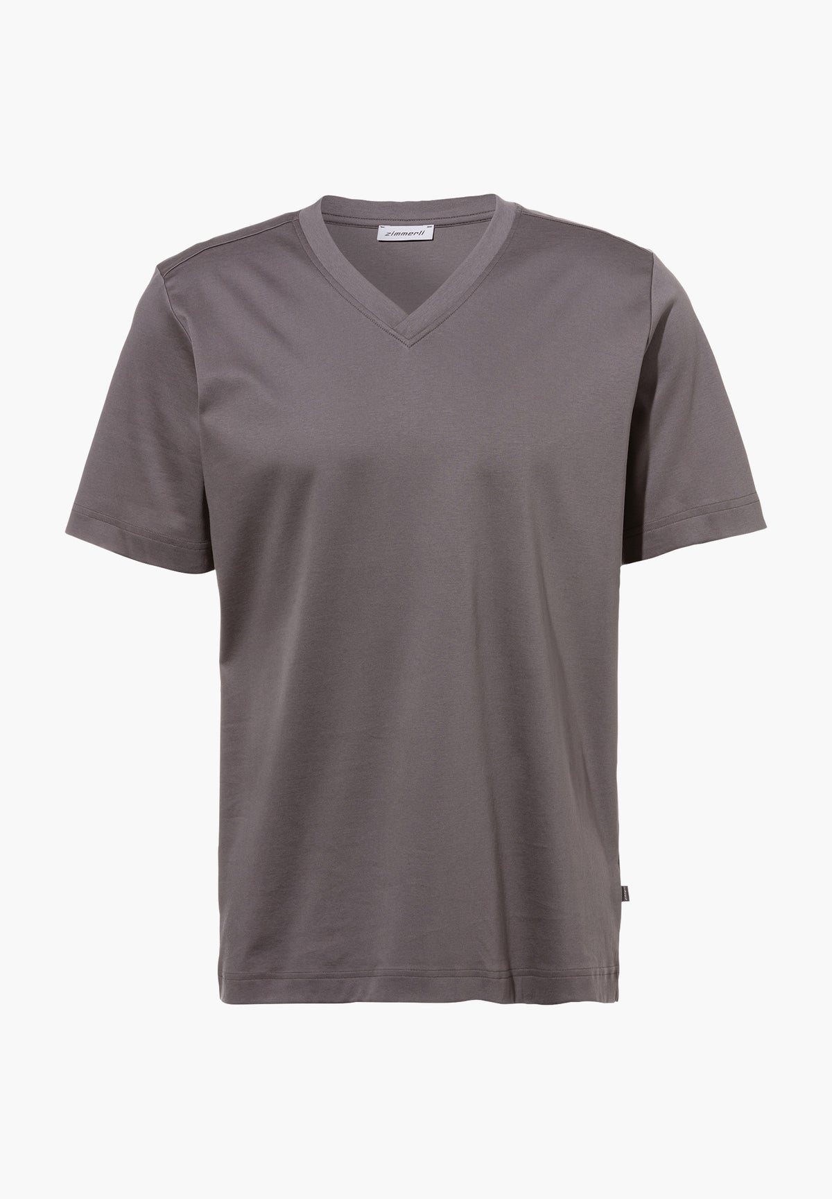 Supreme Green Cotton | T-Shirt Short Sleeve V-Neck - grey