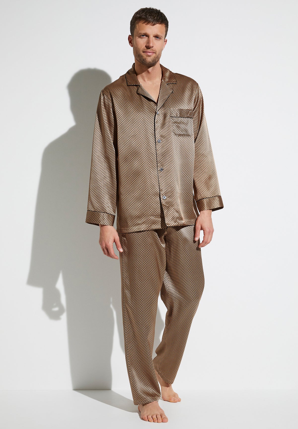 Silk Nightwear | Pyjama lang - fantasy gold