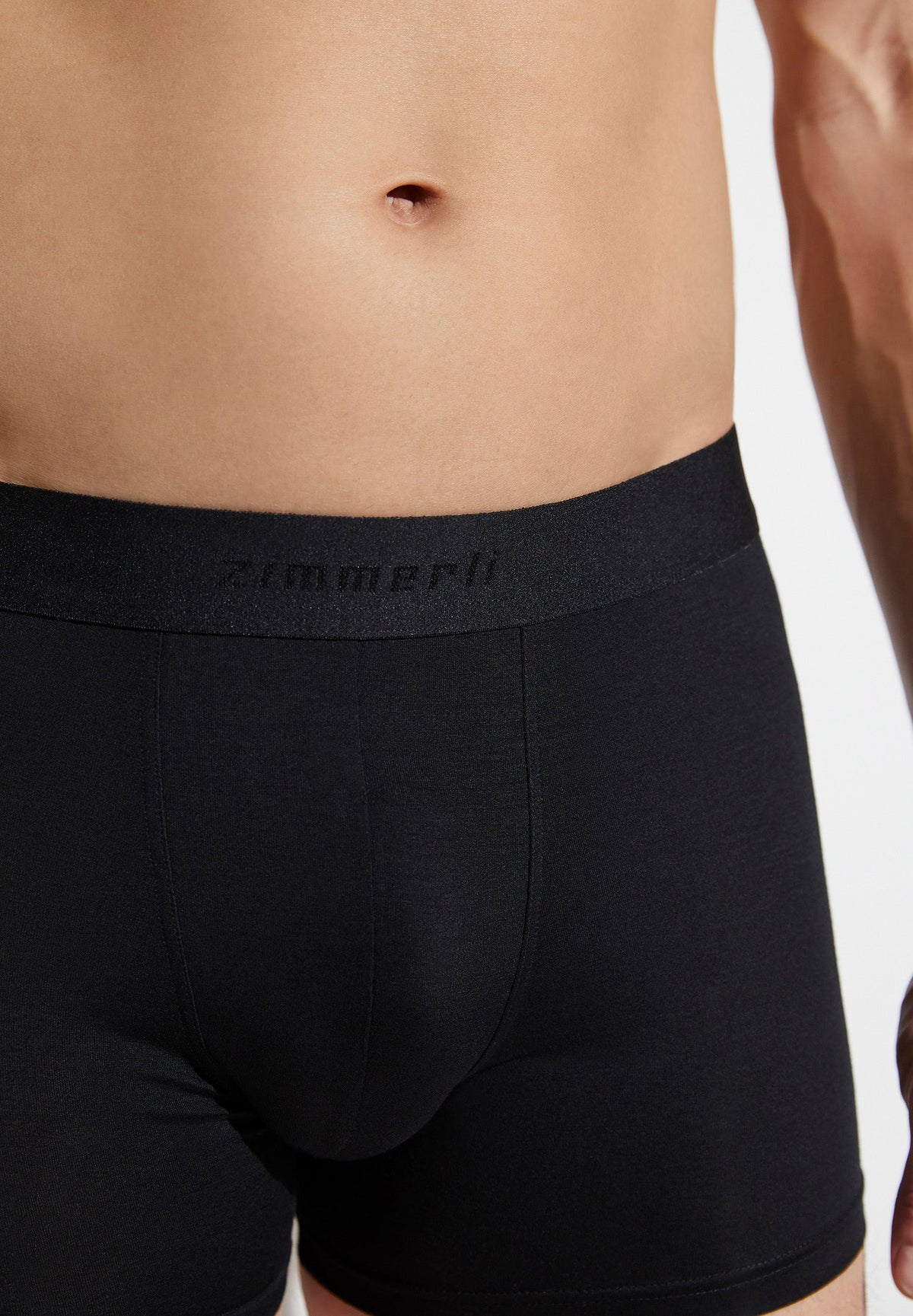 Zimmerli of Switzerland Mercerized Cotton Boxer Briefs Black at CareOfCarl.