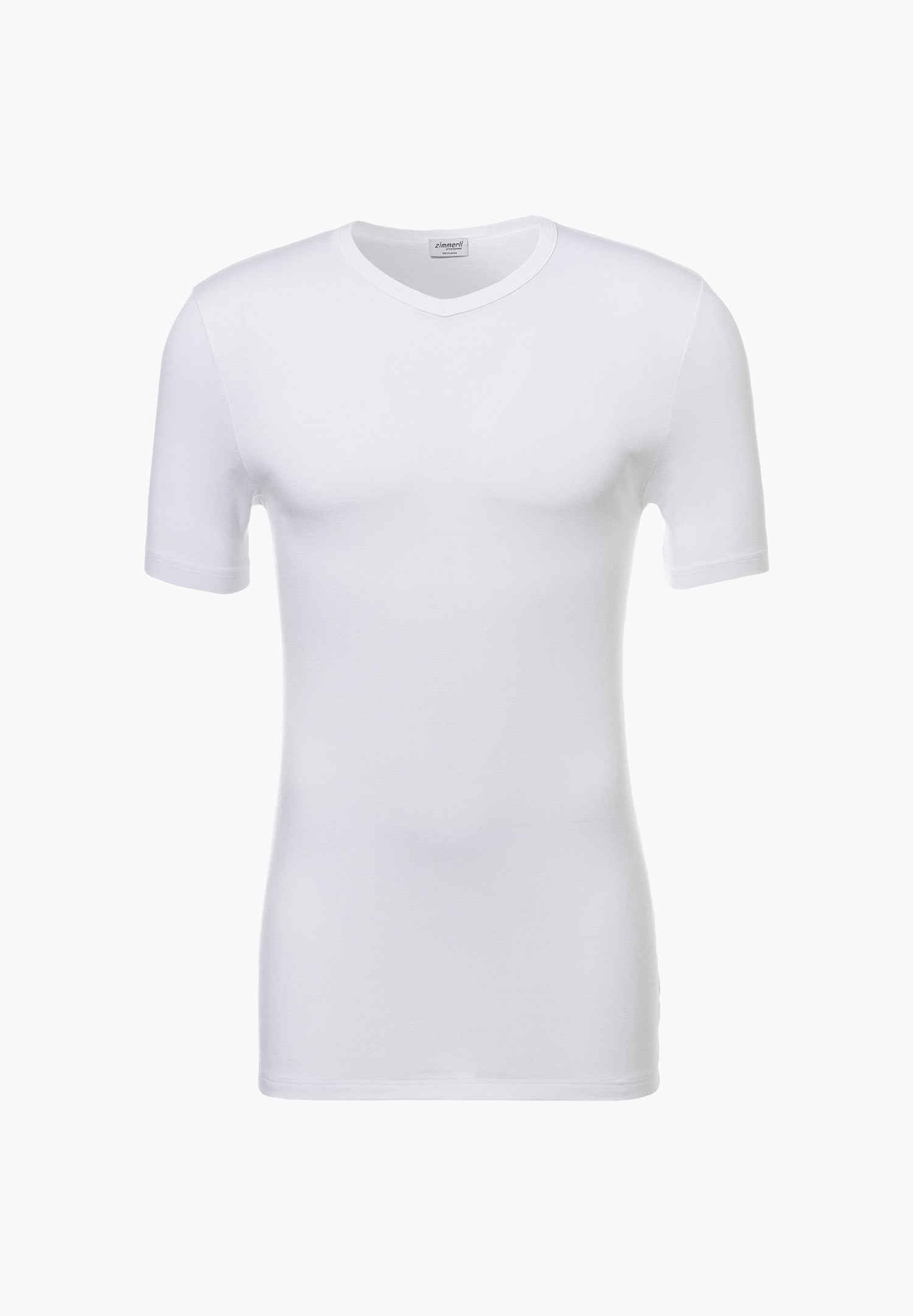 Pureness | T-Shirt kurzarm V-Ausschnitt - weiss