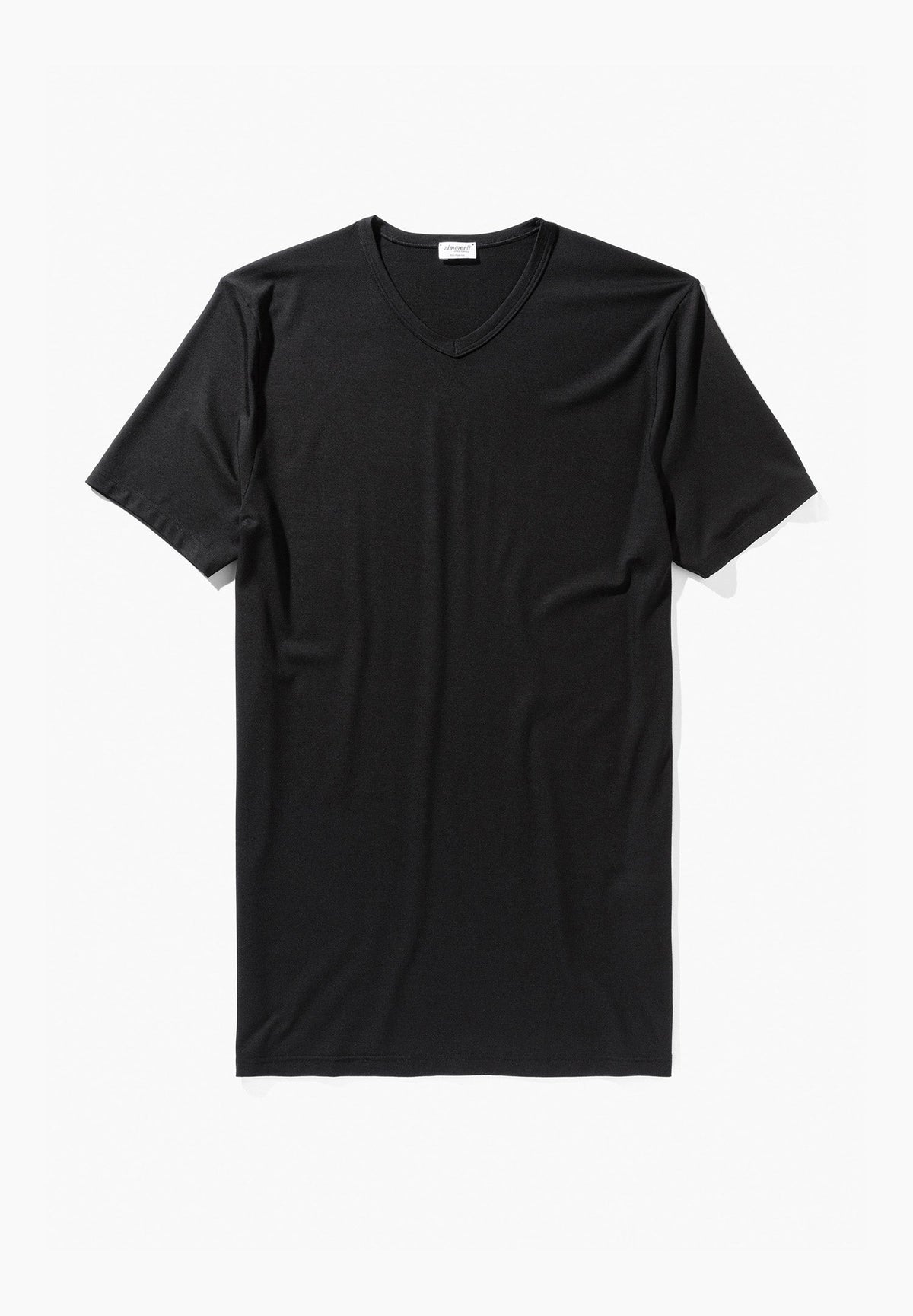 Pureness | T-Shirt à manches courtes col en V - black