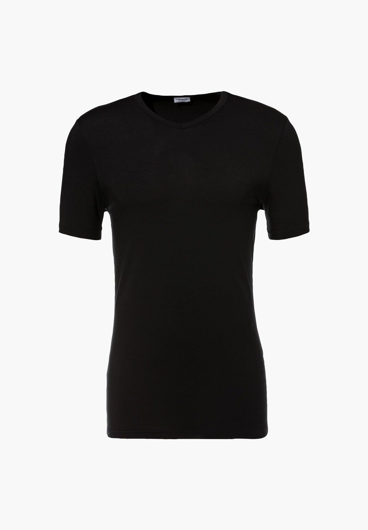 Pureness | T-Shirt Short Sleeve V-Neck - black