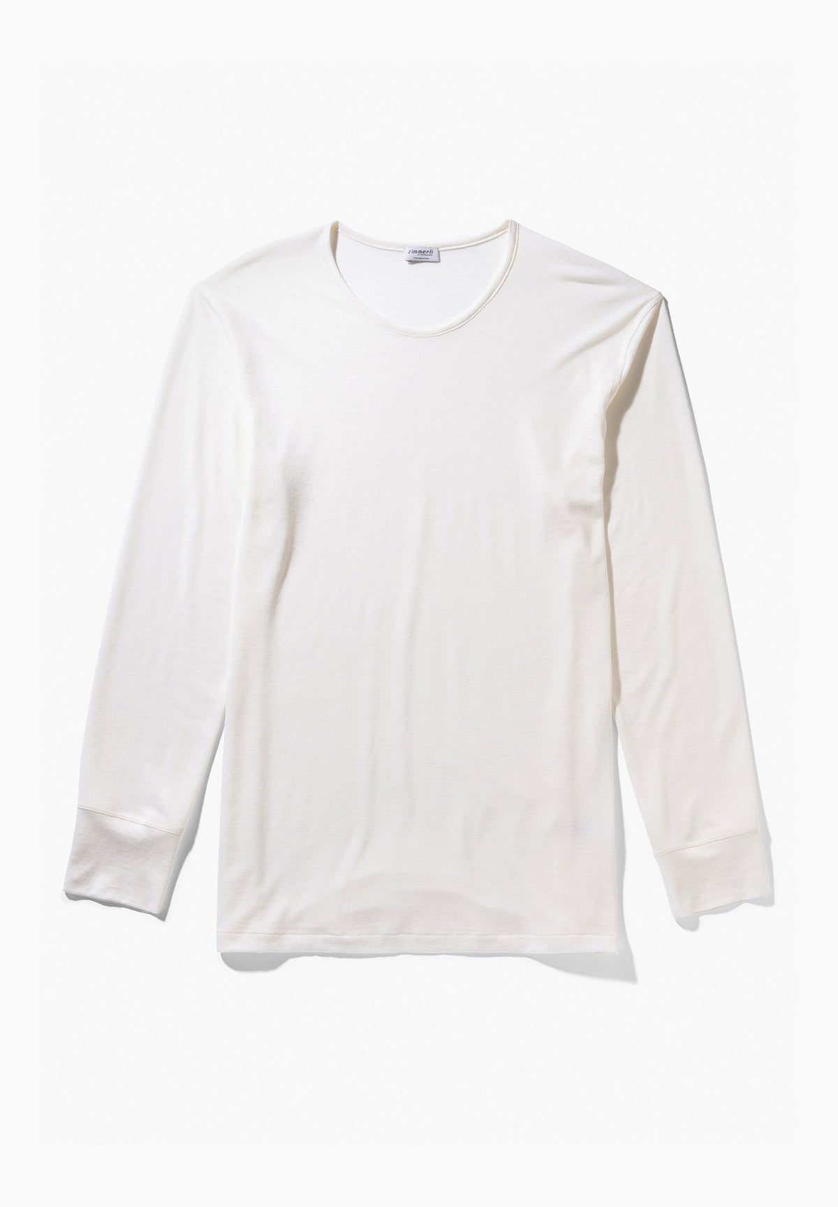 Wool Silk T-Shirt Long Sleeve charcoal