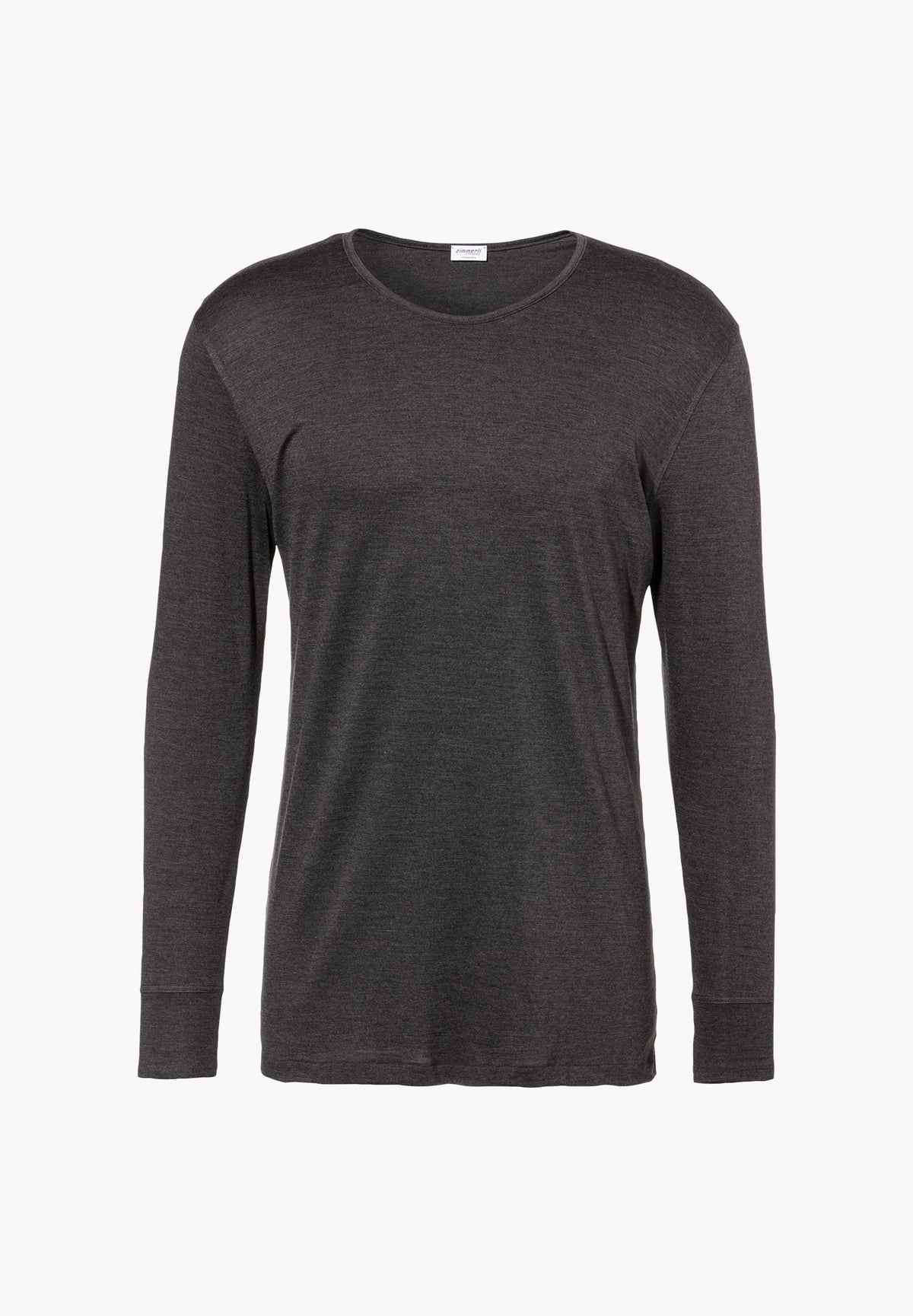 Wool &amp; Silk | T-Shirt langarm - charcoal