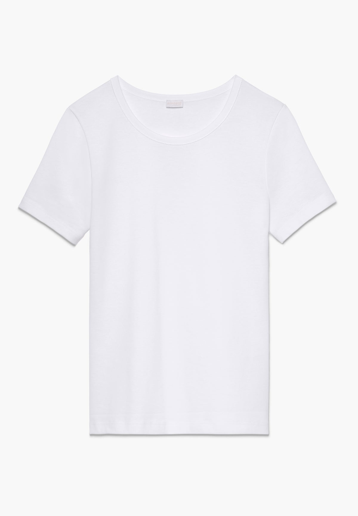Pima Cotton | T-Shirt kurzarm, Swissmade Ready-to-Wear für Damen - weiss