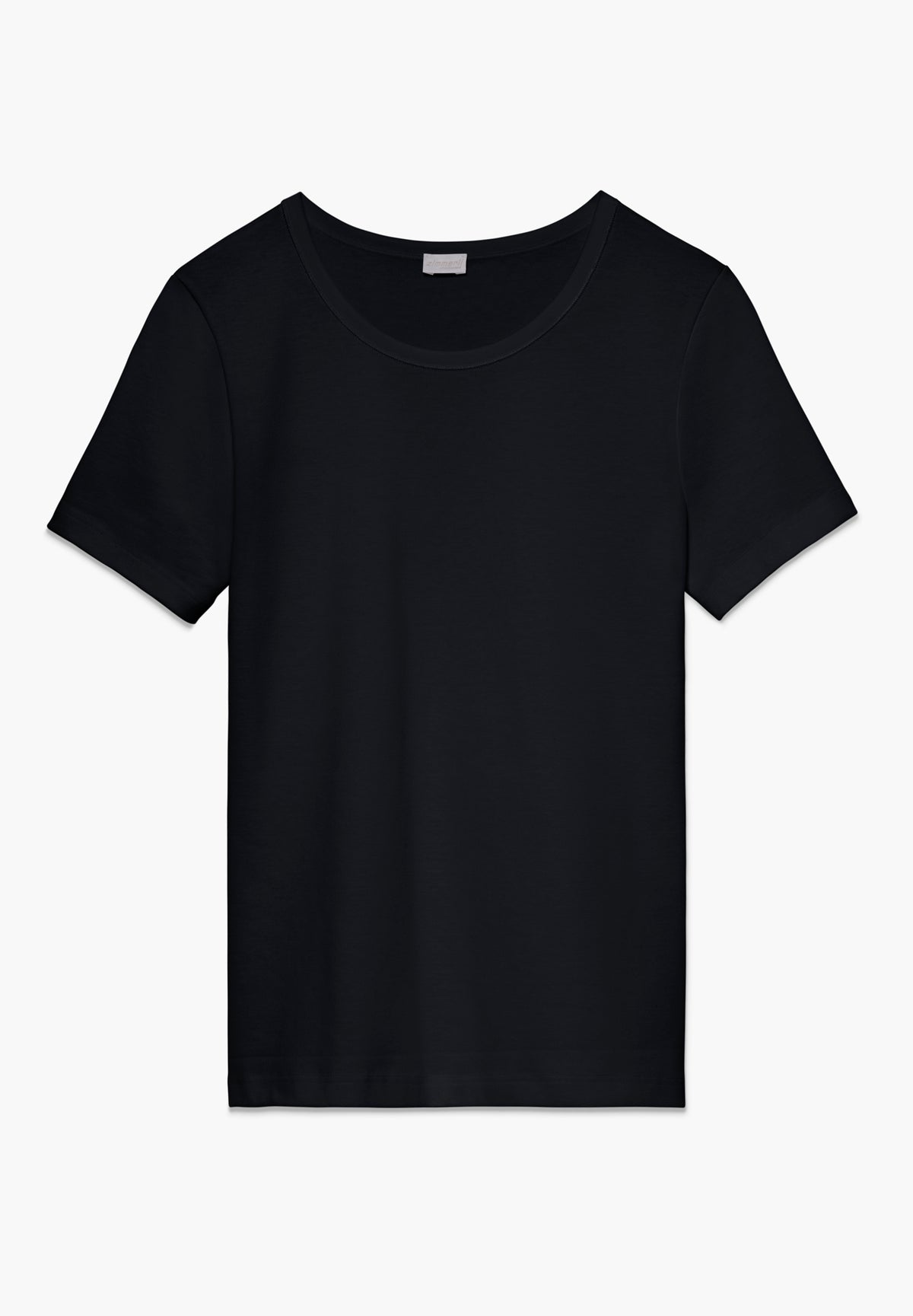 Pima Cotton | T-Shirt kurzarm, Swissmade Ready-to-Wear für Damen - schwarz