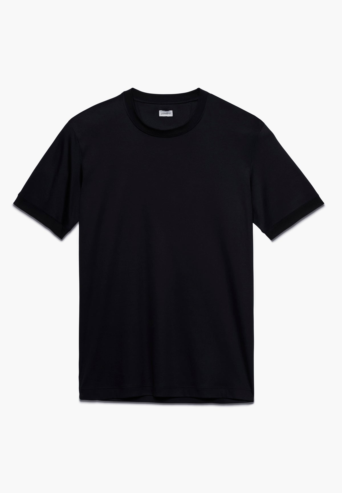 Sea Island | T-Shirt kurzarm, Swissmade Ready-to-Wear für Herren - schwarz