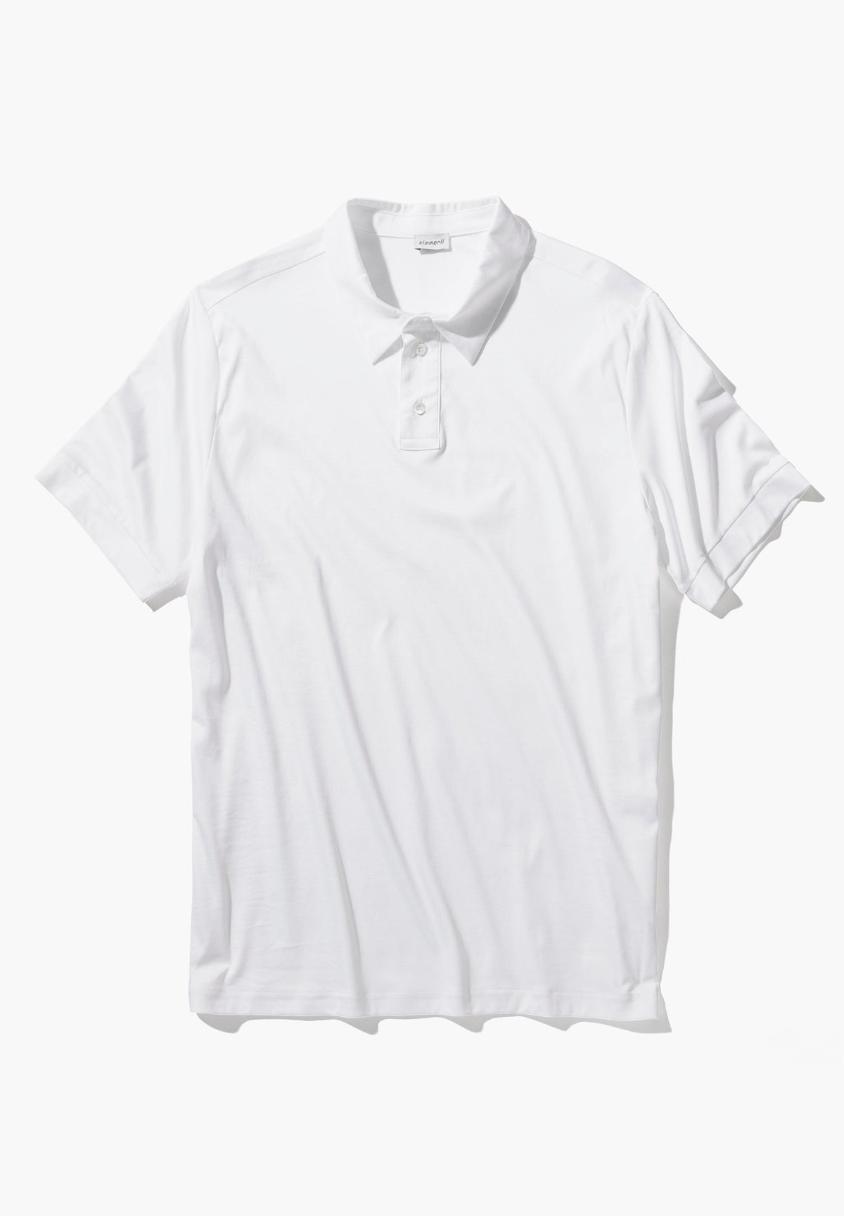 Sea Island Polo Shirt Short Sleeve white Zimmerli of Switzerland