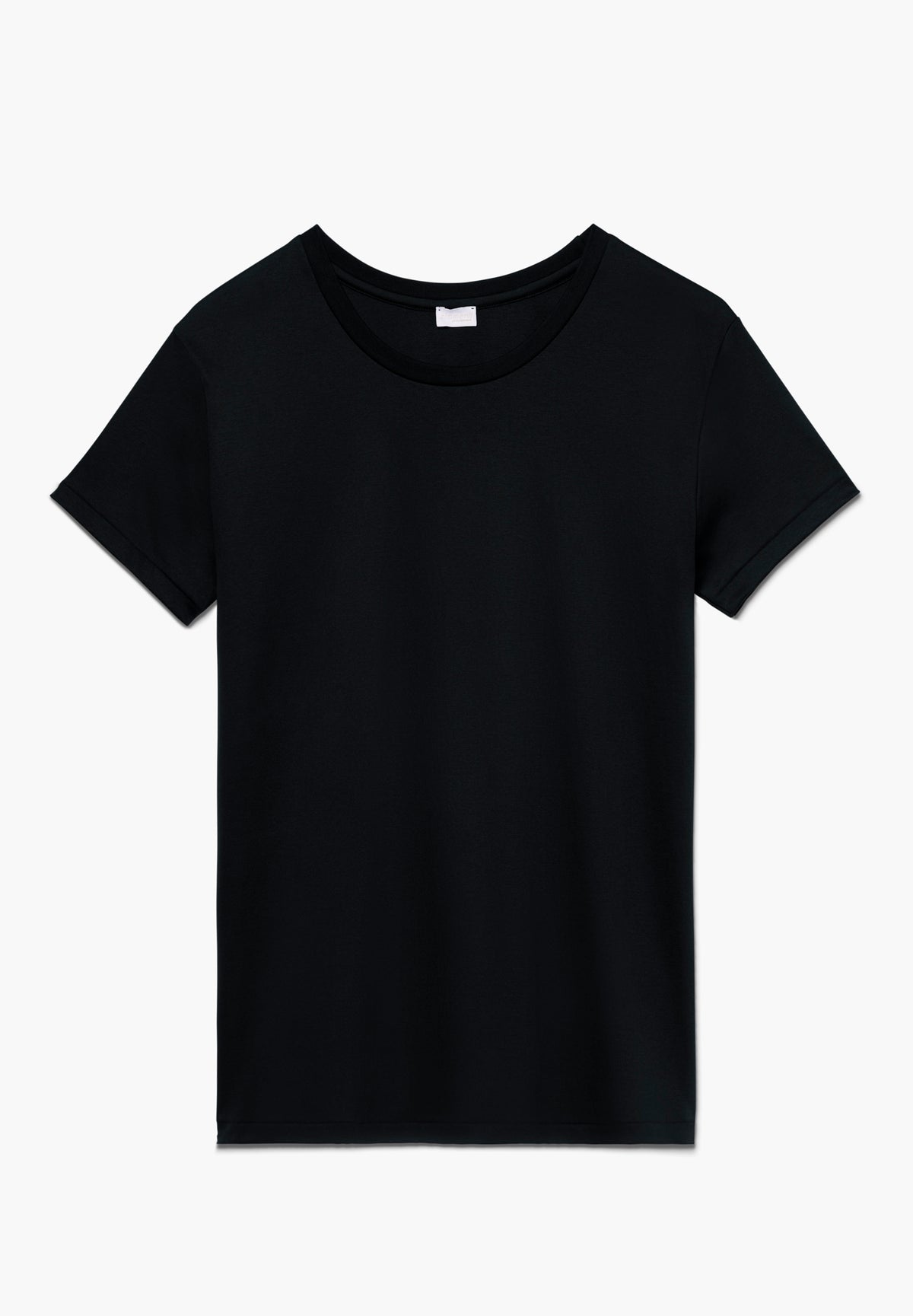 Sea Island | T-Shirt kurzarm, Swissmade Ready-to-Wear für Damen - schwarz