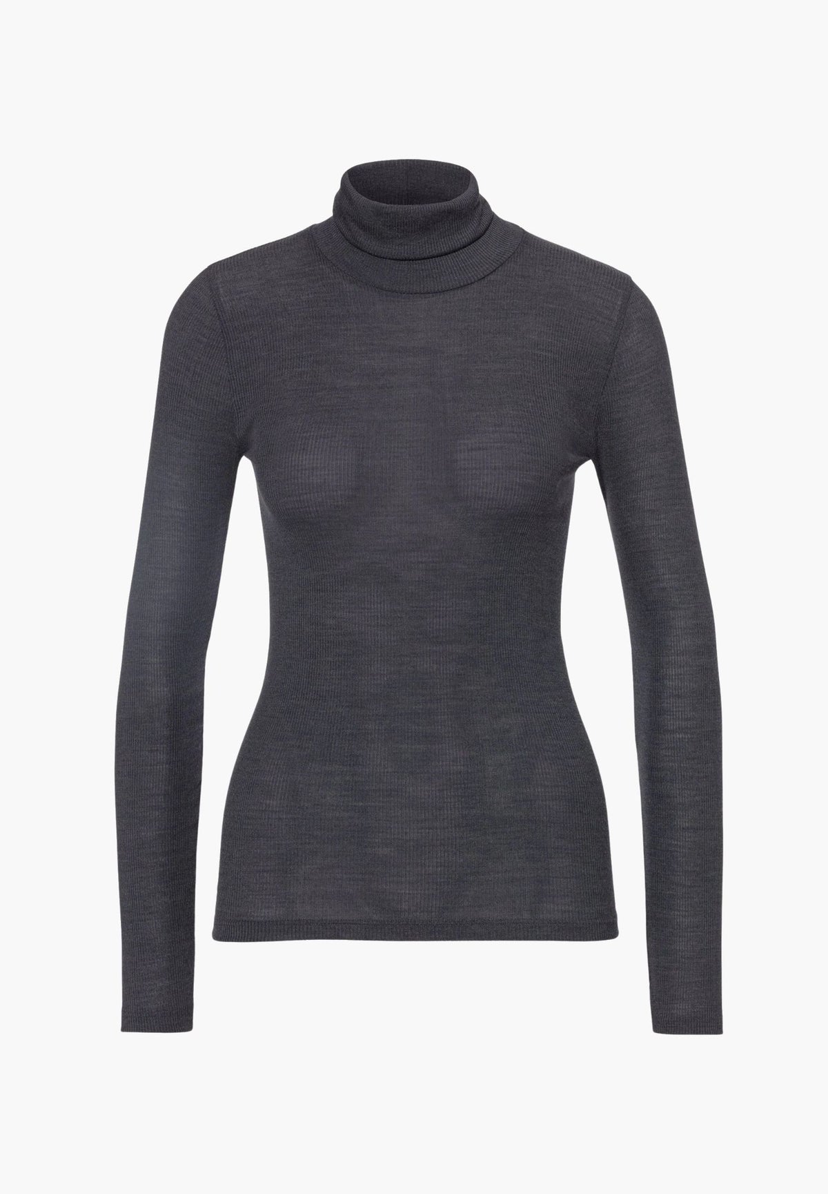 Wool & Silk | Rollkragen langarm - anthrazit