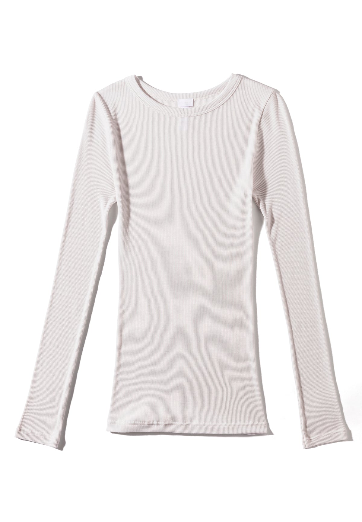 Wool &amp; Silk | T-Shirt Long Sleeve - dove