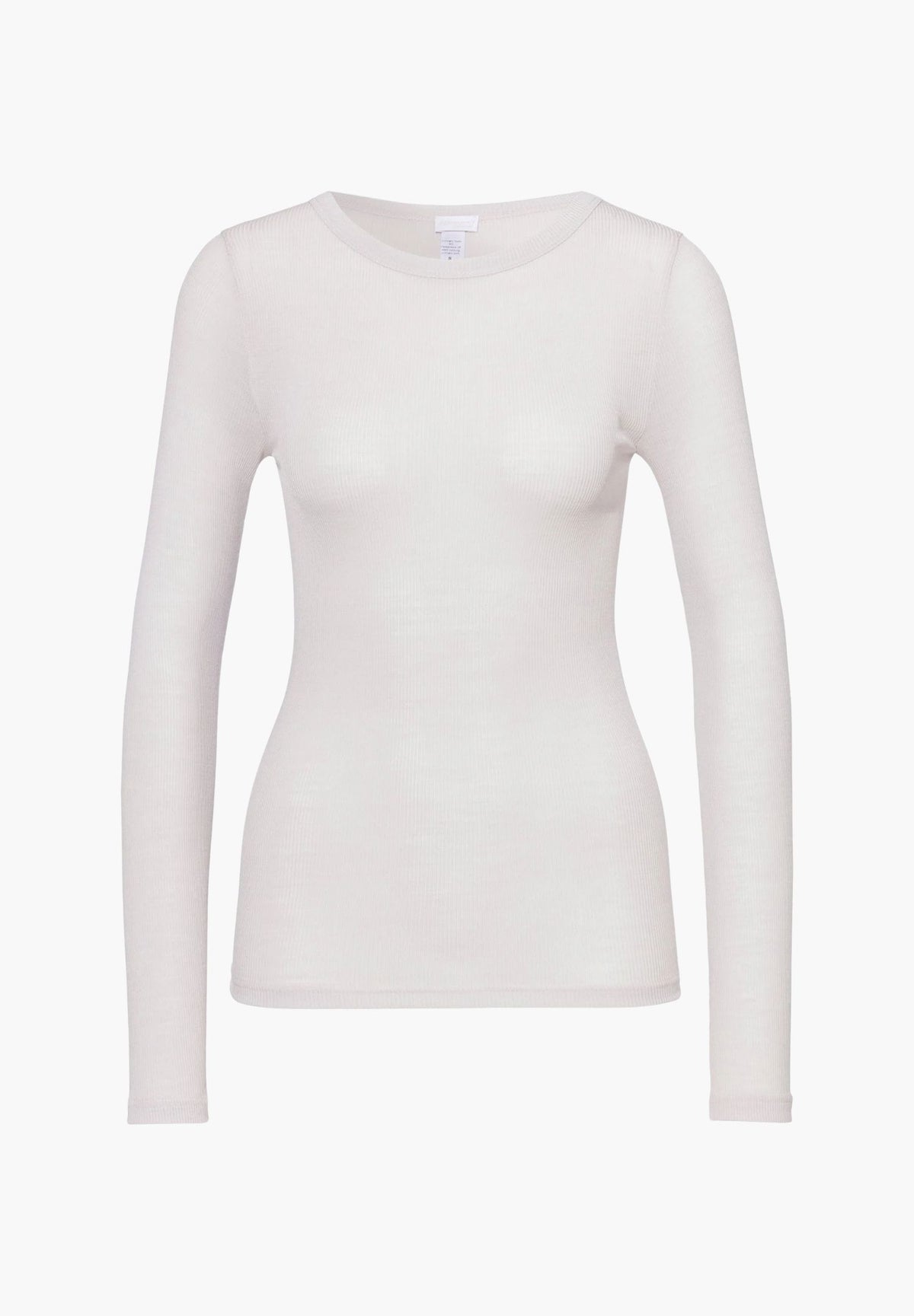 Wool & Silk | T-Shirt à manches longues - dove