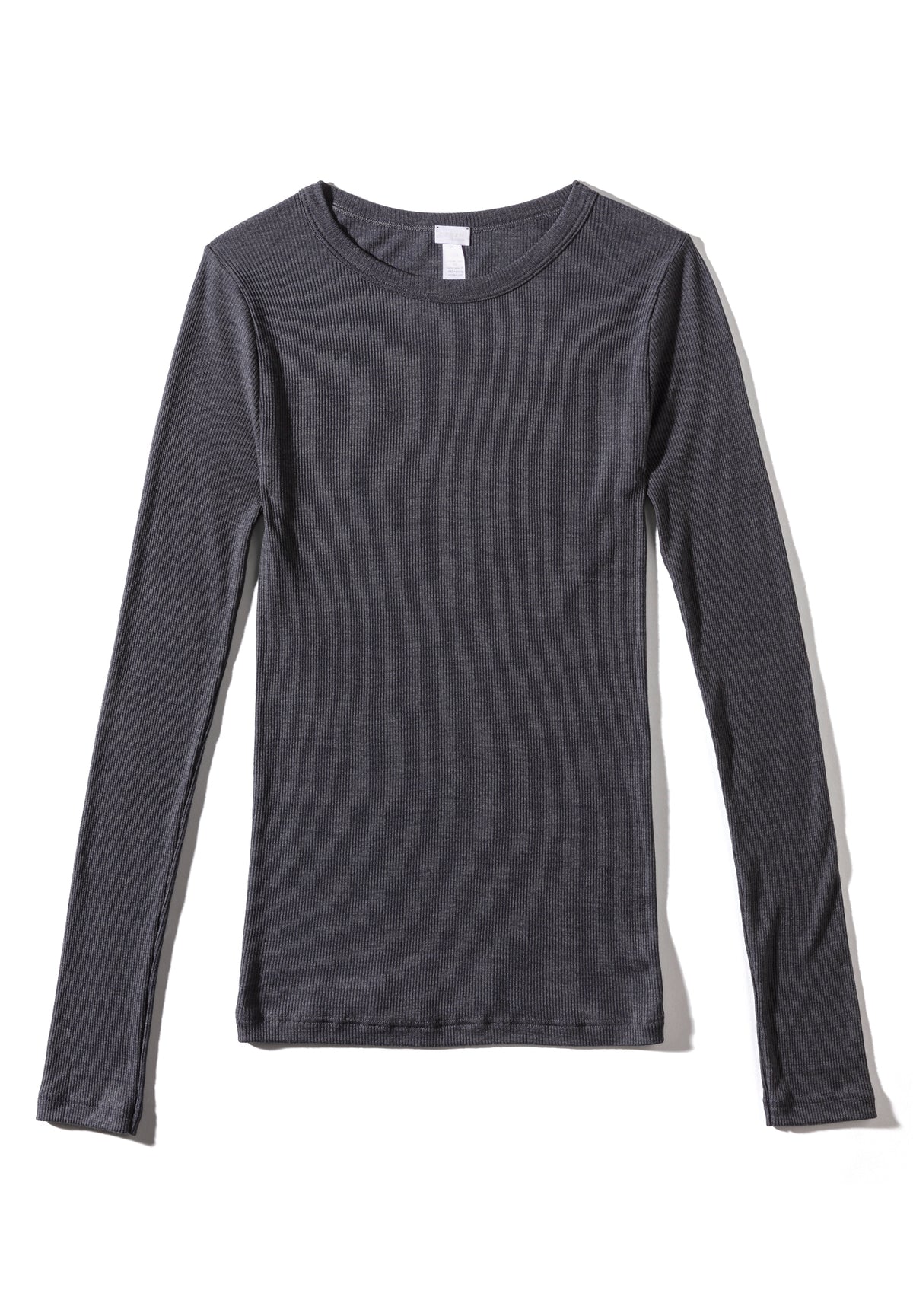 Wool &amp; Silk | T-Shirt Long Sleeve - anthrazit