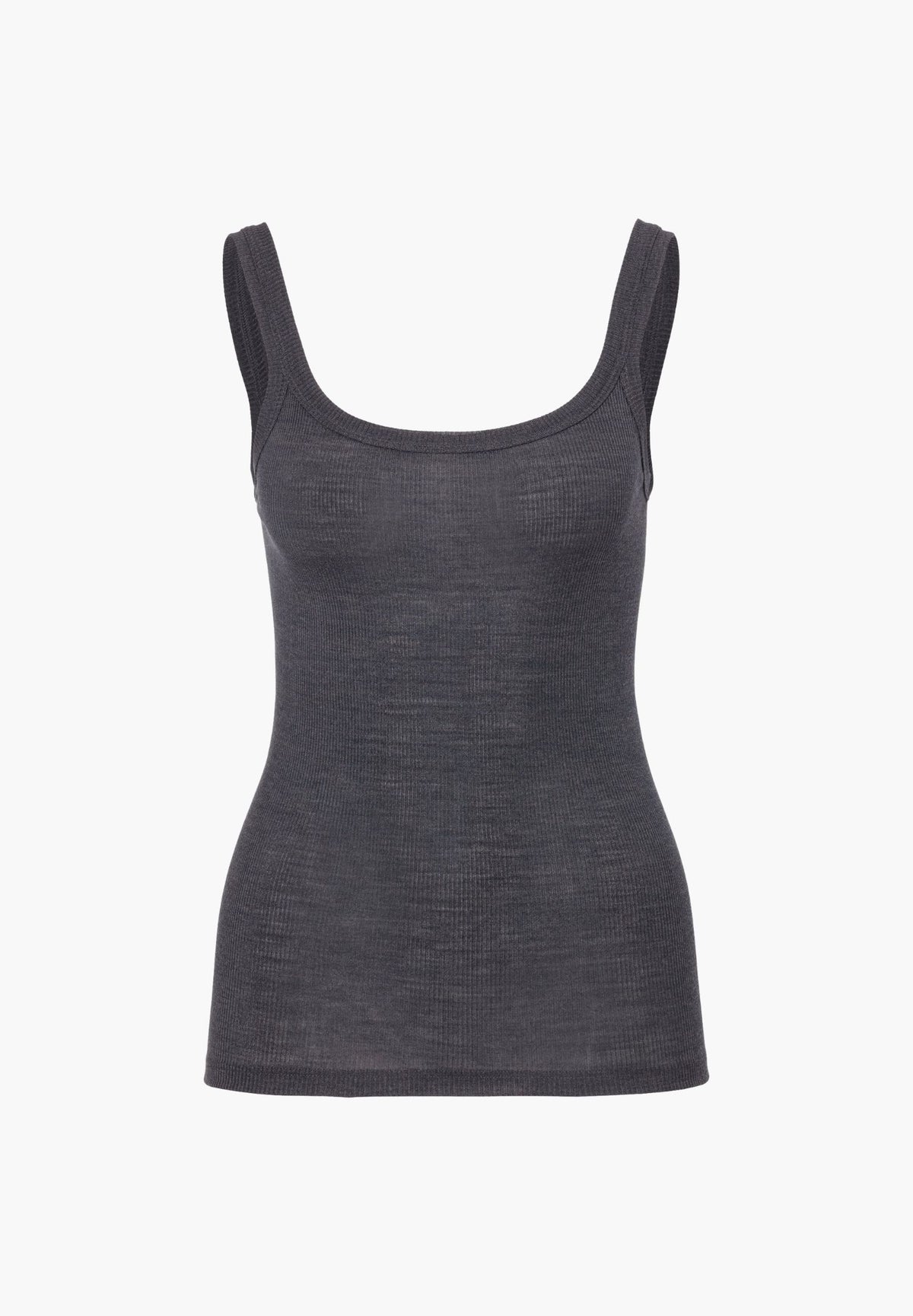 Wool & Silk | Top - anthrazit