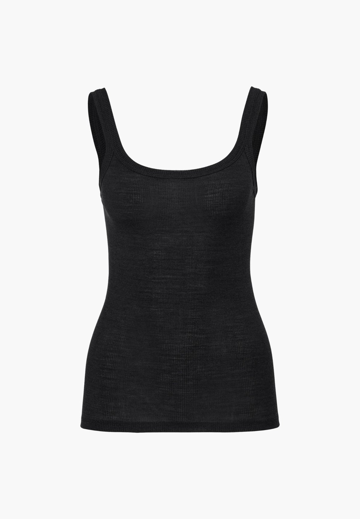 Wool & Silk | Top - schwarz