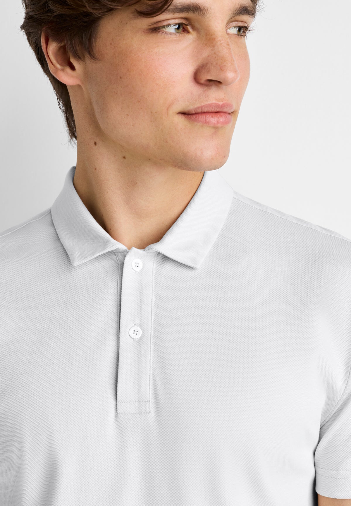 Piqué Lounge | Poloshirt short sleeve - white