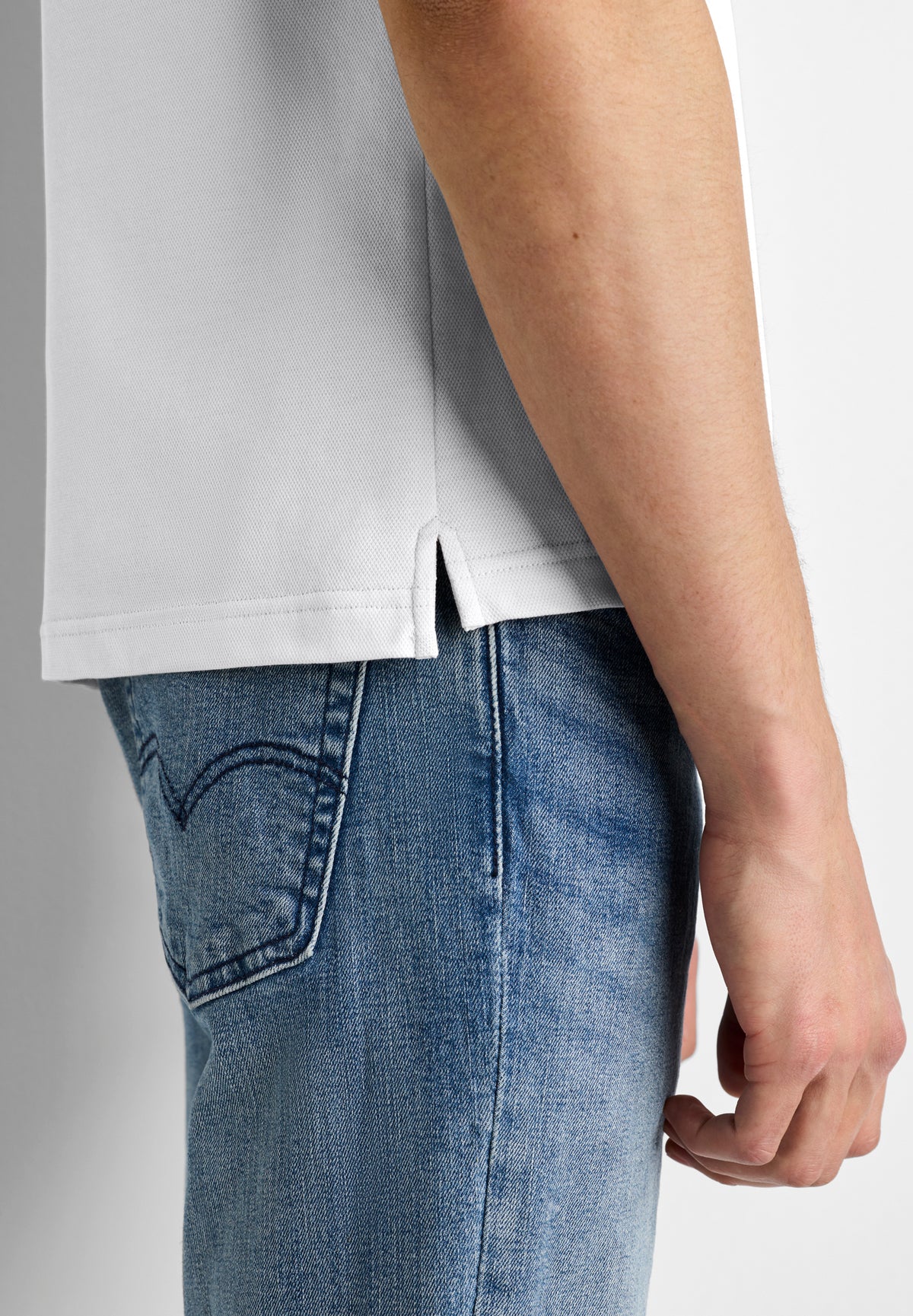 Piqué Lounge | Poloshirt short sleeve - white